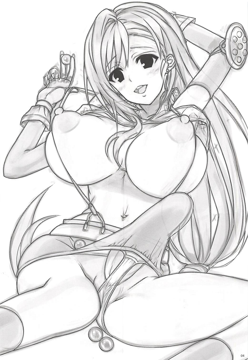 (Futaket 13) [Samurai Ninja GREENTEA] Futanari Doutei Tifa Soushuuhen -Tsuioku- Inran Mesu Chinpo Kairaku Ochi (Final Fantasy VII) [Chinese][IC个人汉化] image number 3