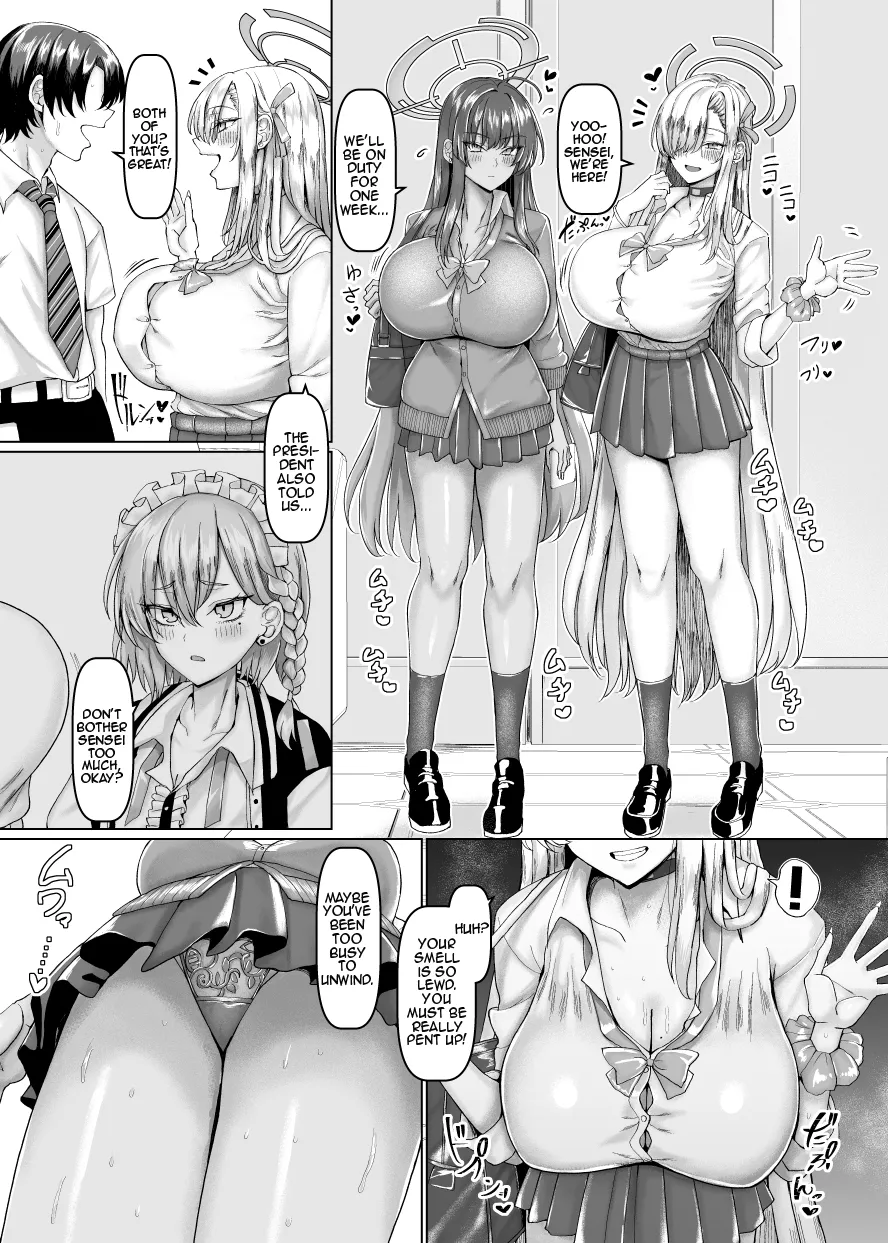 [Chinchintei (chin)] Beroberobuchubuchu Sensei Touban (Blue Archive) [English] {Doujins.com} [Digital] image number 2