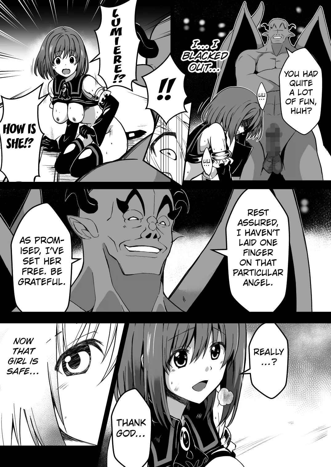 [Milk Dipper] Rankou Tenshi Arutemisu ~ Nakama o Toraware Akuma ni Okasa Reta Shōjo no Matsuro ~ [English] [Kuraudo] image number 53