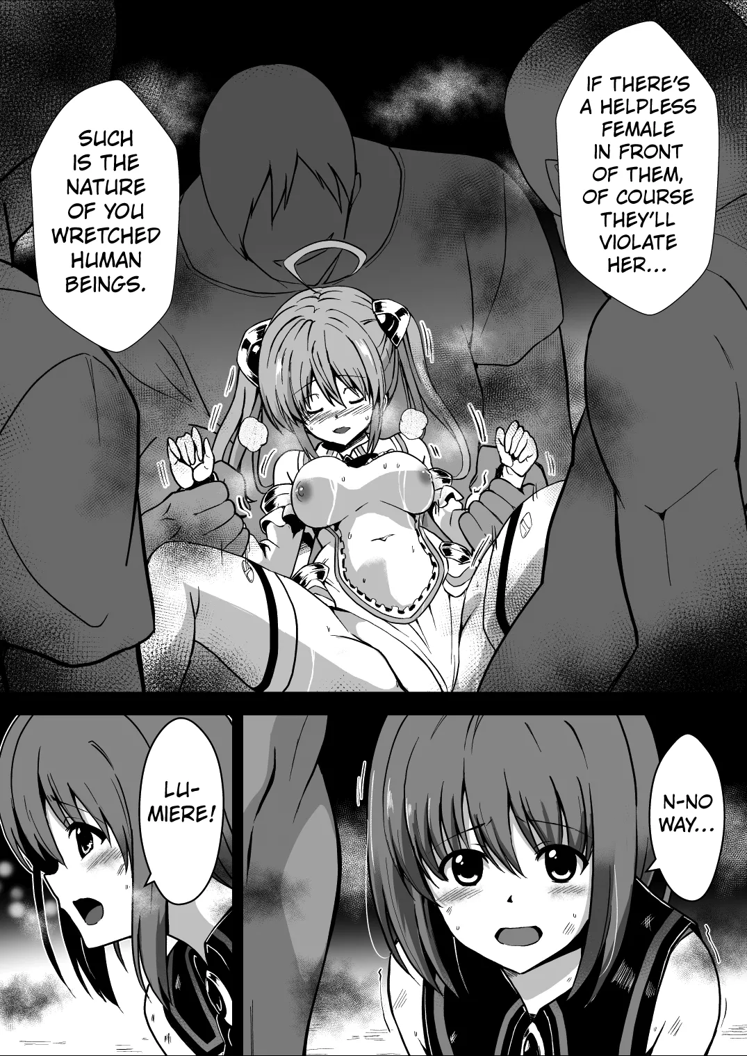 [Milk Dipper] Rankou Tenshi Arutemisu ~ Nakama o Toraware Akuma ni Okasa Reta Shōjo no Matsuro ~ [English] [Kuraudo] image number 56