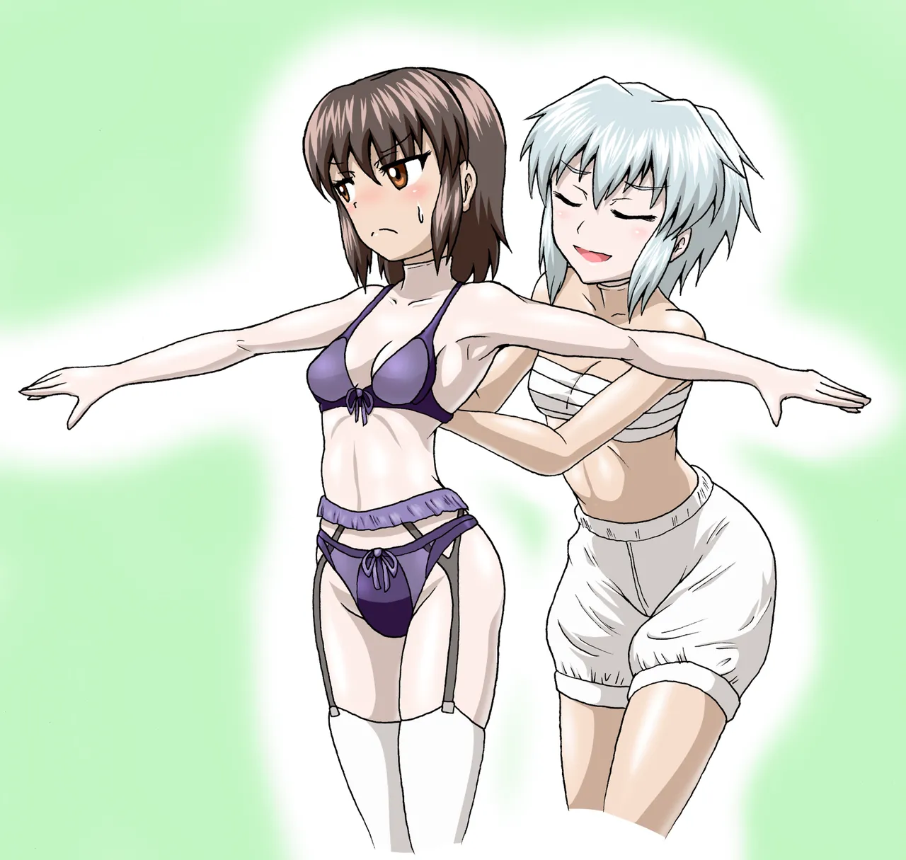 [Isurusdo (Aozame Takao)]【Masking】Reimu⇔Sakuya numero di immagine  9