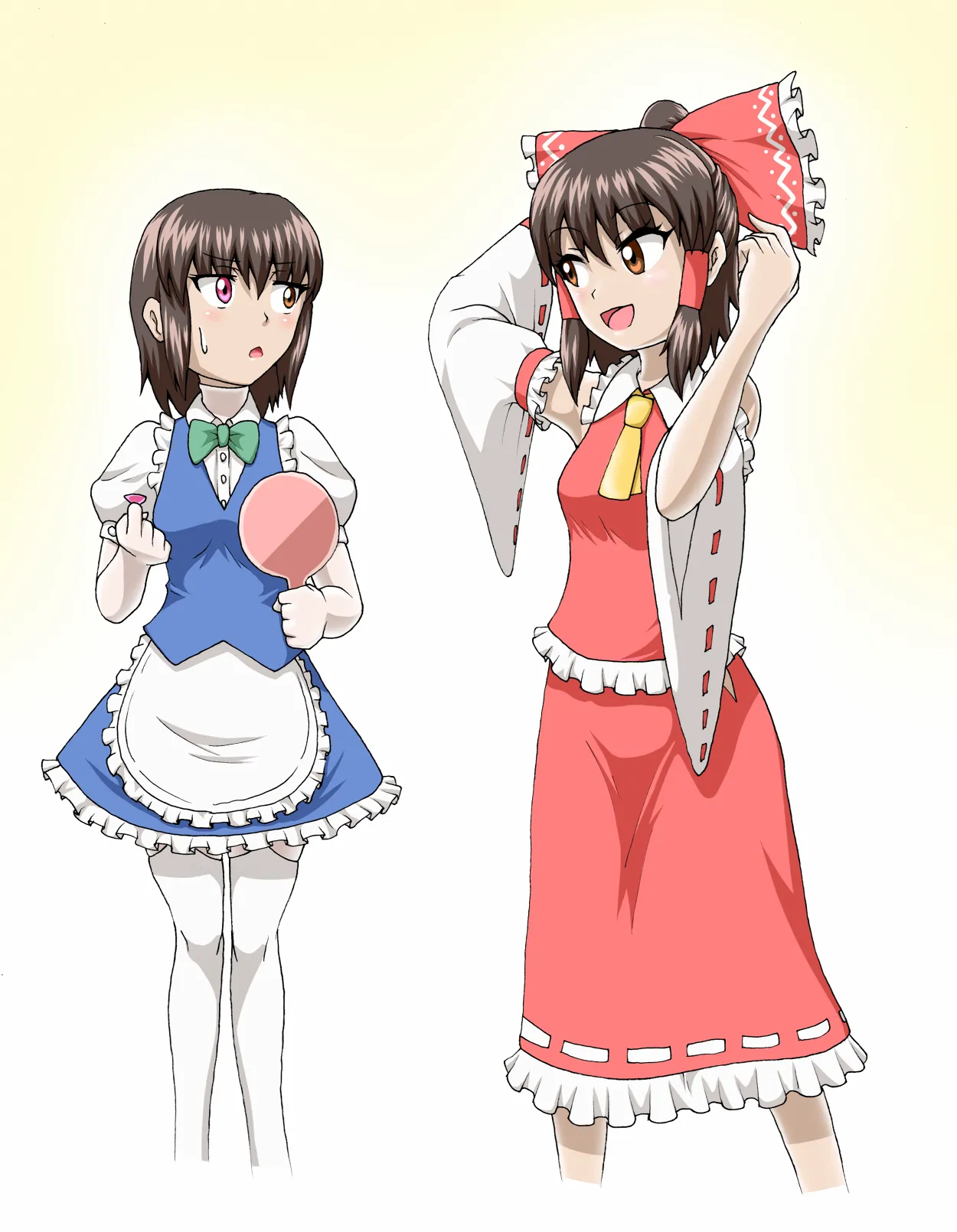 [Isurusdo (Aozame Takao)]【Masking】Reimu⇔Sakuya numero di immagine  19