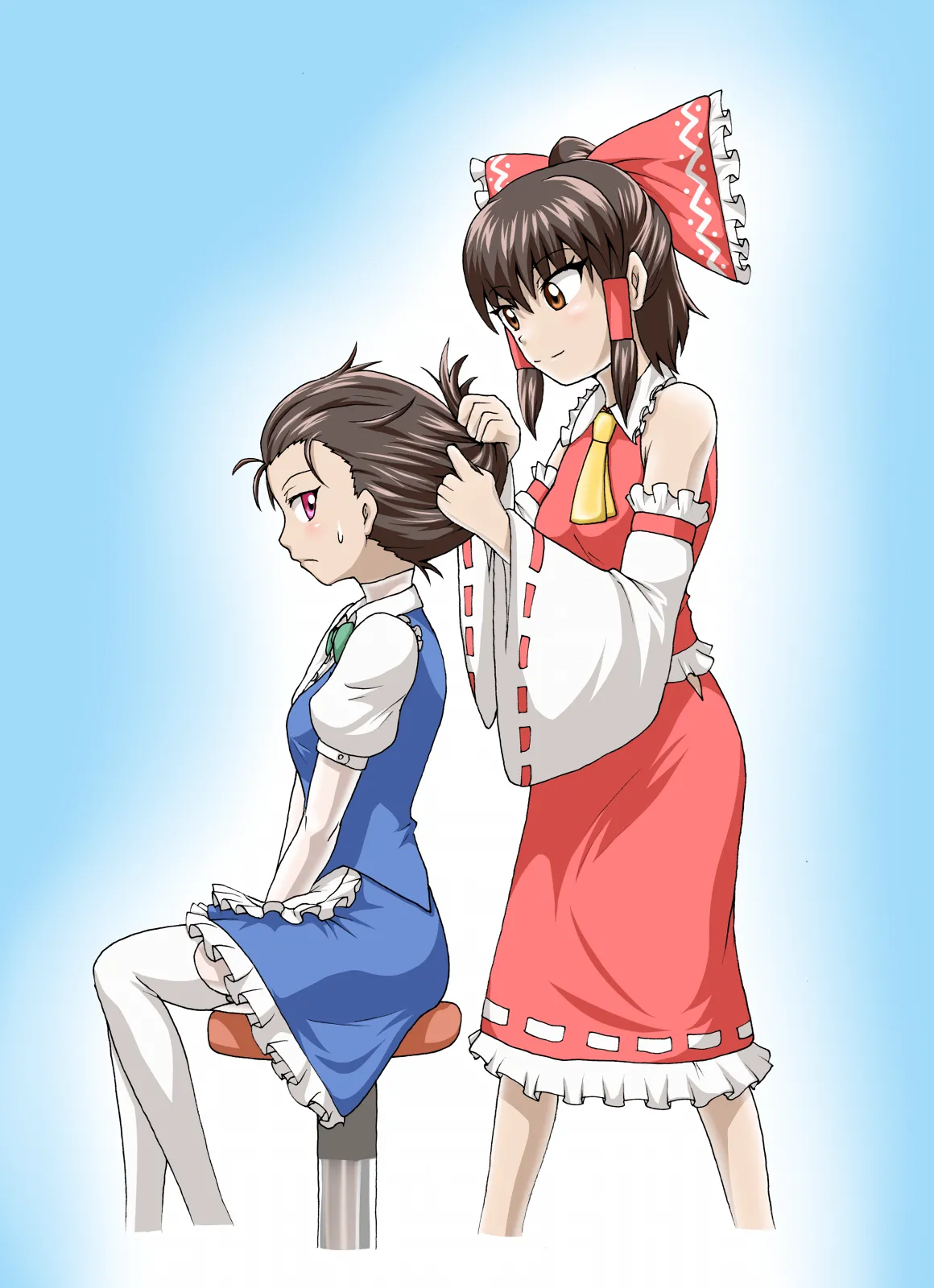 [Isurusdo (Aozame Takao)]【Masking】Reimu⇔Sakuya numero di immagine  20