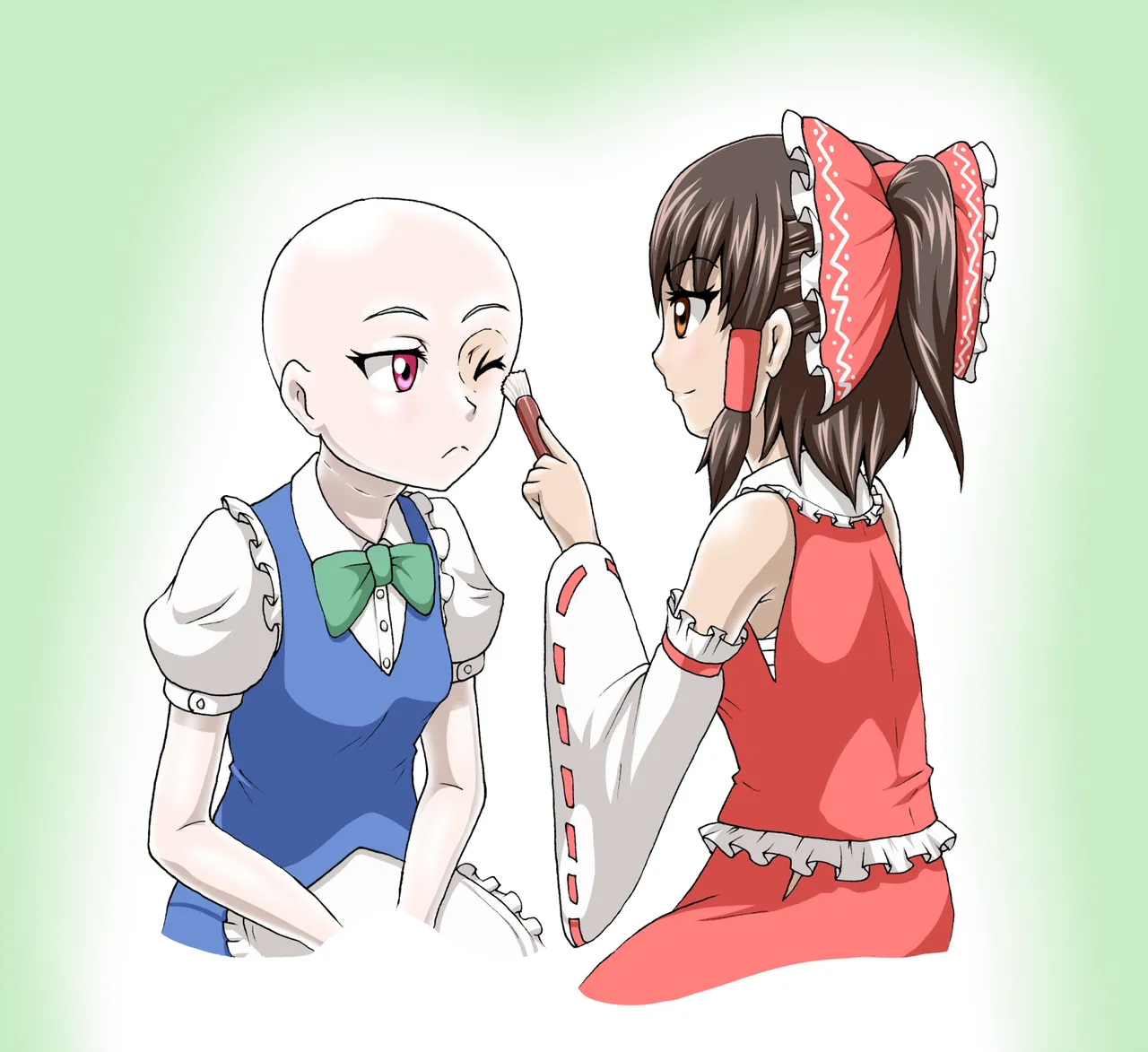 [Isurusdo (Aozame Takao)]【Masking】Reimu⇔Sakuya numero di immagine  25