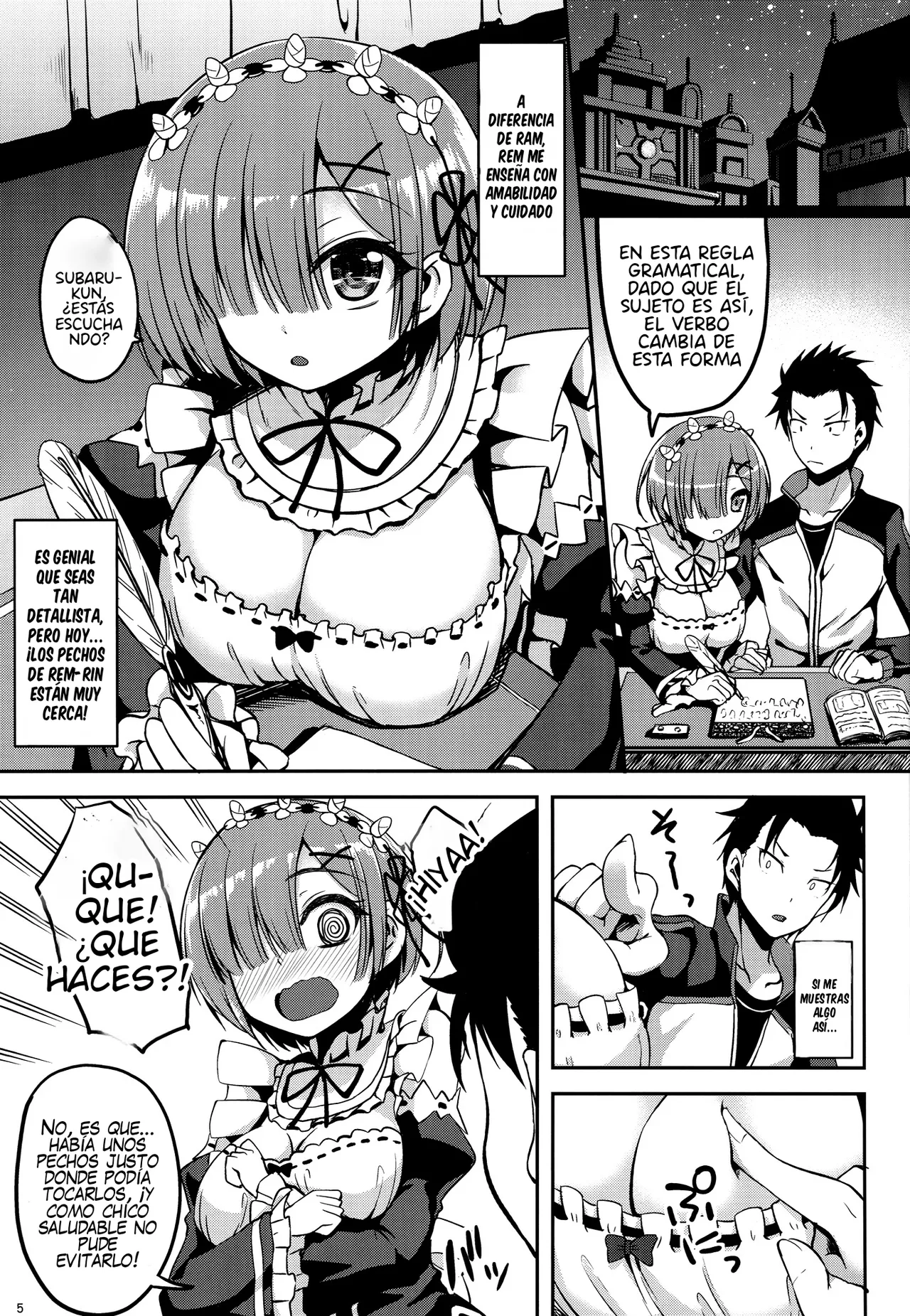 (C90) [Mugen@WORKS (Akiduki Akina)] Zero kara Hajimeru Rem to no Sei Seikatsu (Re:Zero kara Hajimeru Isekai Seikatsu)[Spanish] numero di immagine  4