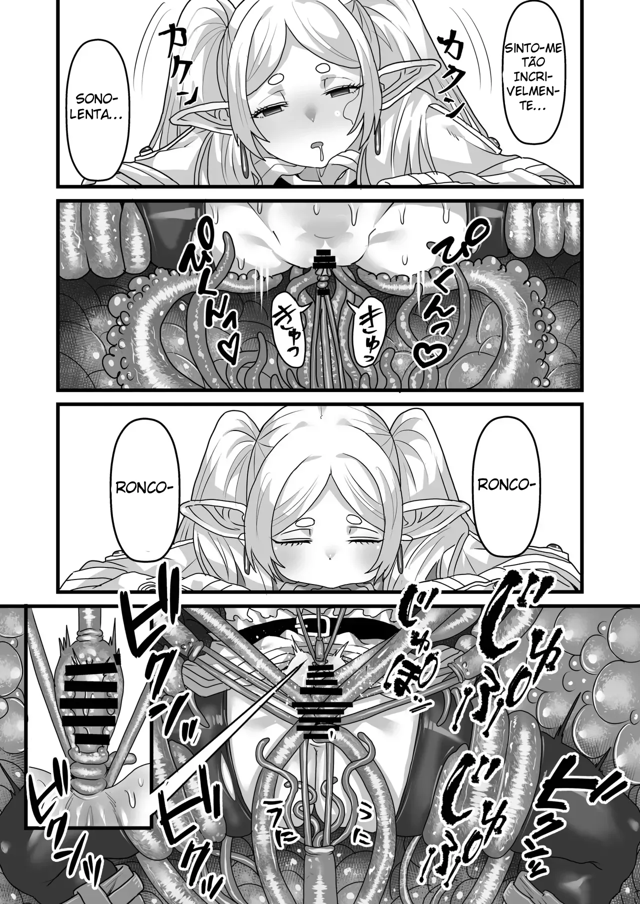 [Sei no mamono (Sema)] Frieren to Kankaku Shadan Ana | Frieren and the Sensory Deprivation Hole (Sousou no Frieren) [Portuguese-BR] image number 10
