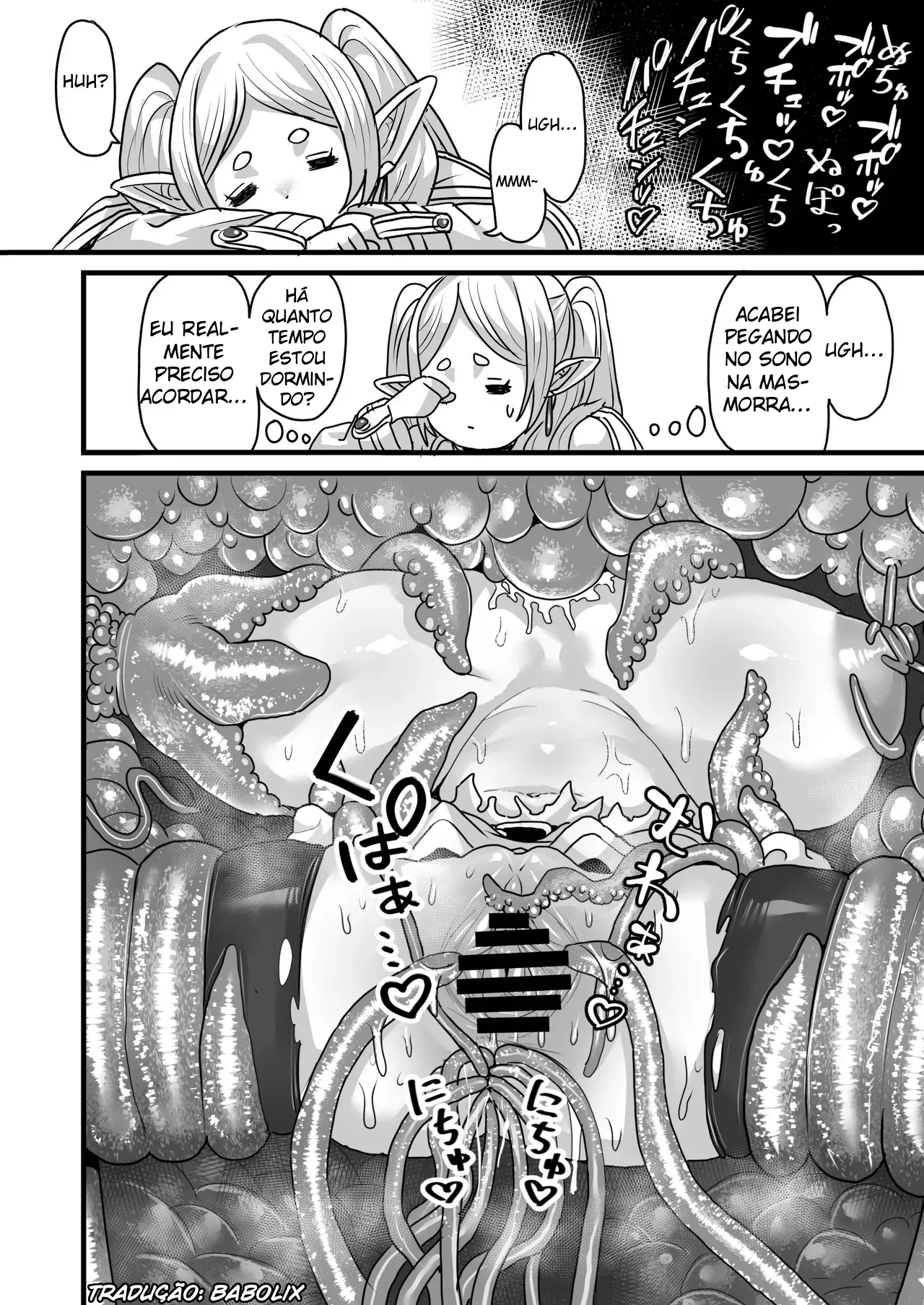 [Sei no mamono (Sema)] Frieren to Kankaku Shadan Ana | Frieren and the Sensory Deprivation Hole (Sousou no Frieren) [Portuguese-BR] image number 13