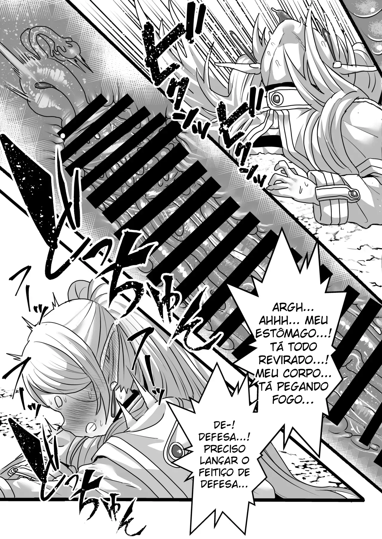 [Sei no mamono (Sema)] Frieren to Kankaku Shadan Ana | Frieren and the Sensory Deprivation Hole (Sousou no Frieren) [Portuguese-BR] image number 16