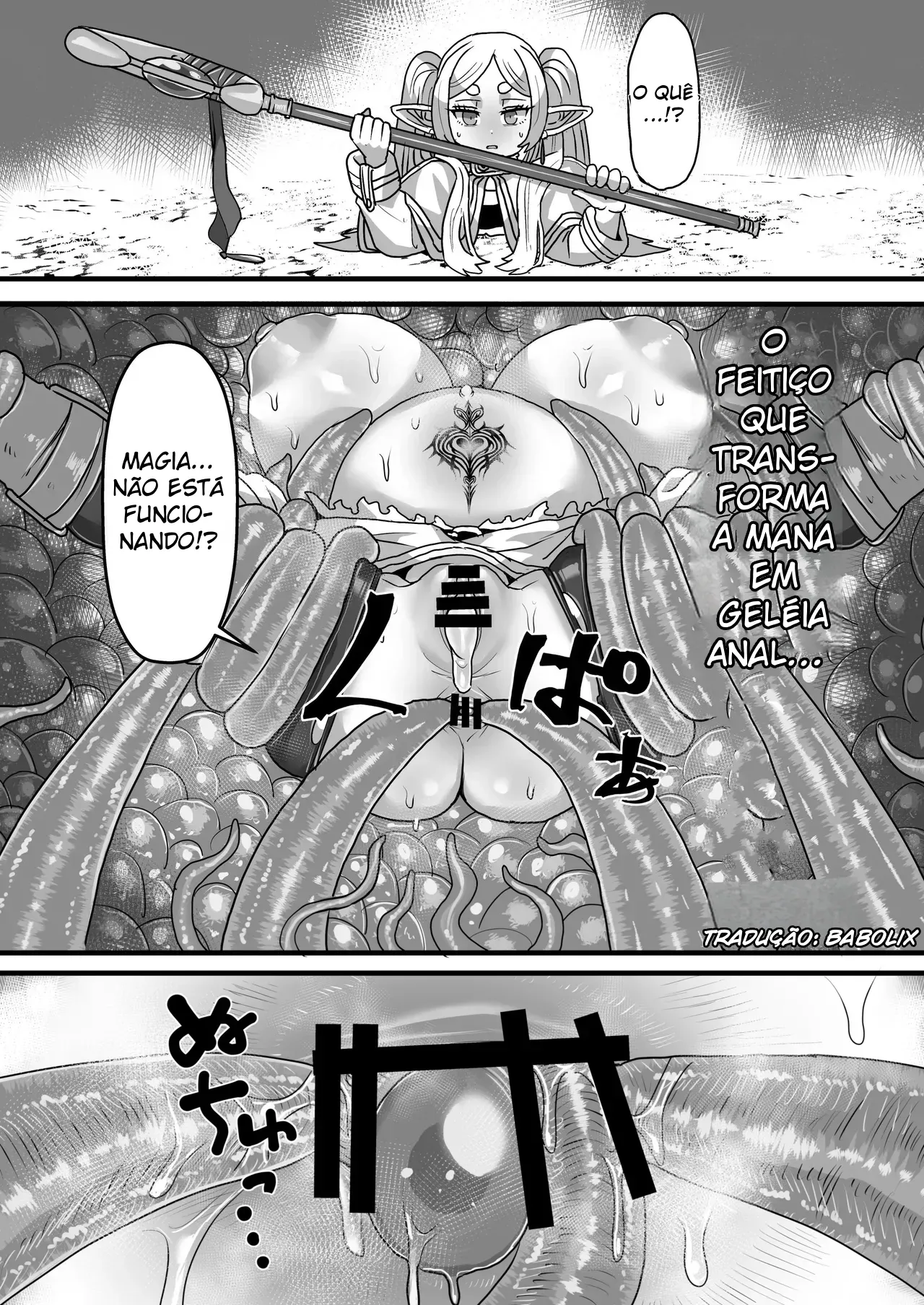 [Sei no mamono (Sema)] Frieren to Kankaku Shadan Ana | Frieren and the Sensory Deprivation Hole (Sousou no Frieren) [Portuguese-BR] image number 21