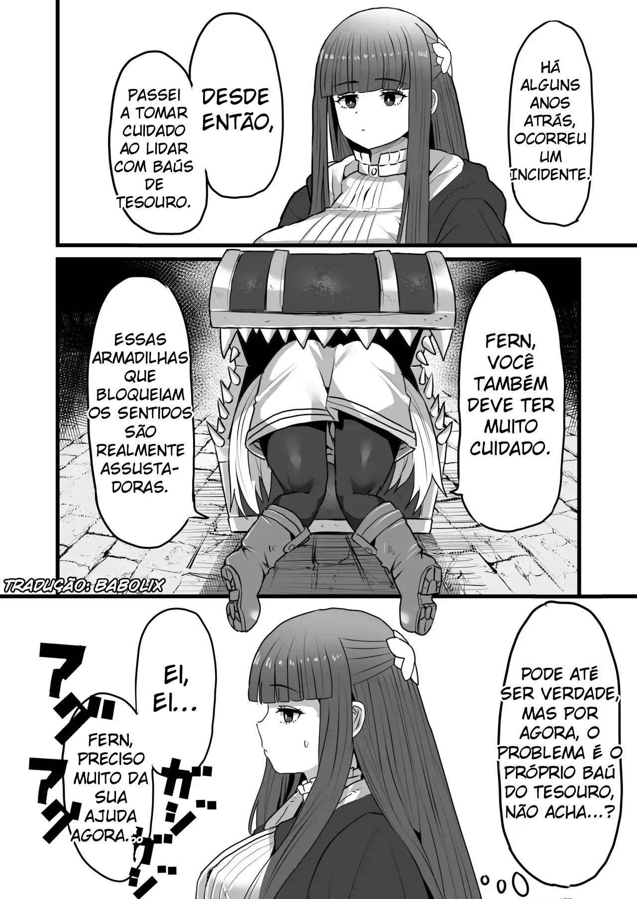 [Sei no mamono (Sema)] Frieren to Kankaku Shadan Ana | Frieren and the Sensory Deprivation Hole (Sousou no Frieren) [Portuguese-BR] image number 33