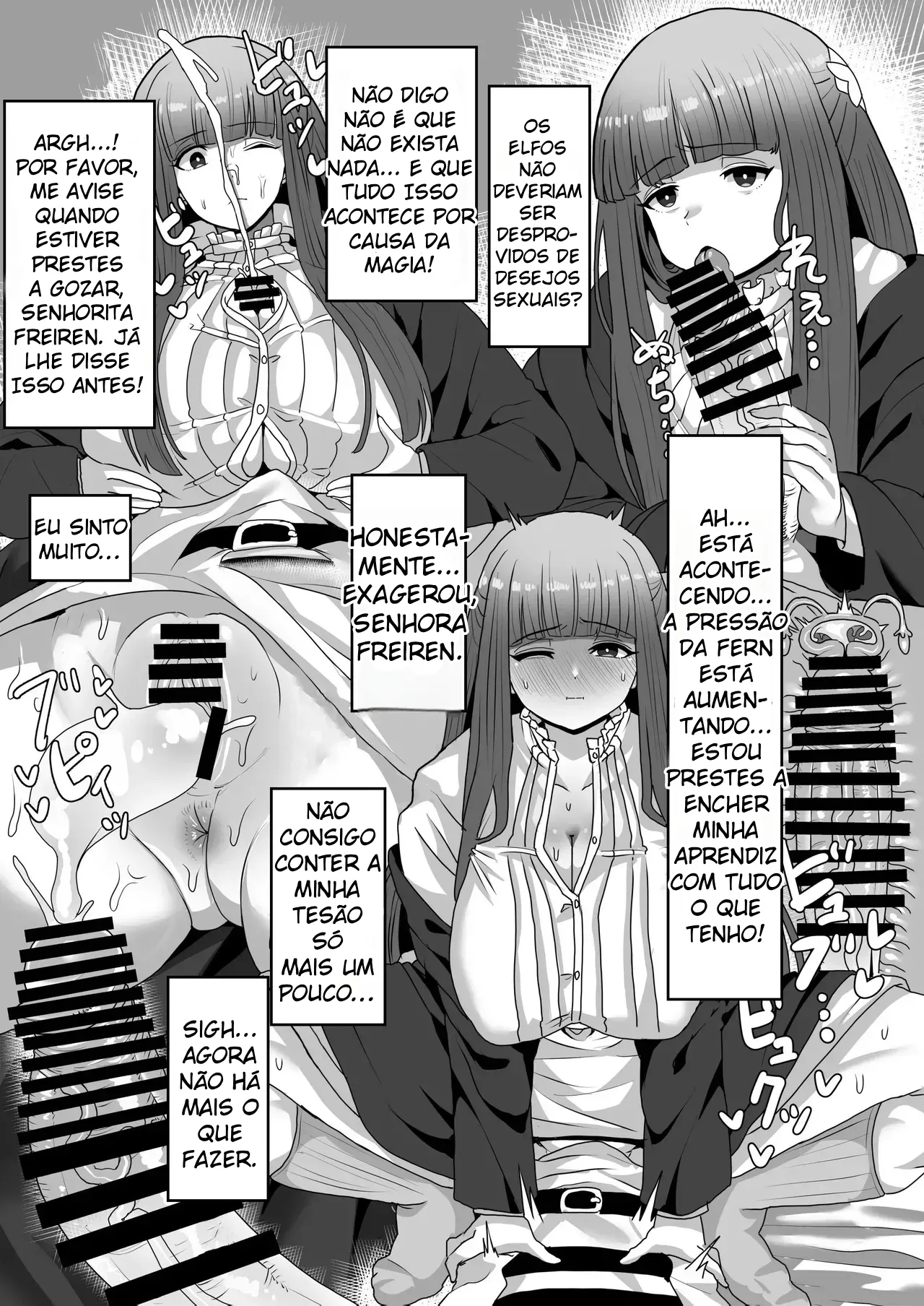 [Sei no mamono (Sema)] Frieren to Kankaku Shadan Ana | Frieren and the Sensory Deprivation Hole (Sousou no Frieren) [Portuguese-BR] image number 38