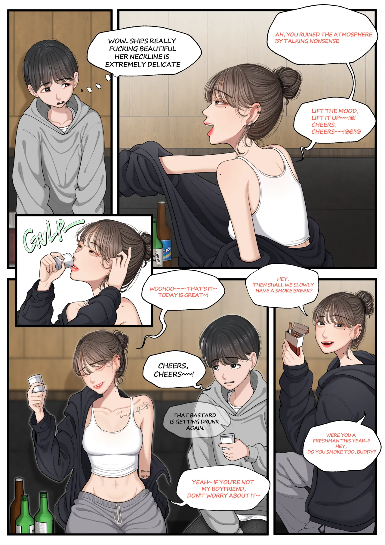 [OnThe] At a bar - Senior with a bad personality 1 & 2 (English) 画像番号 2