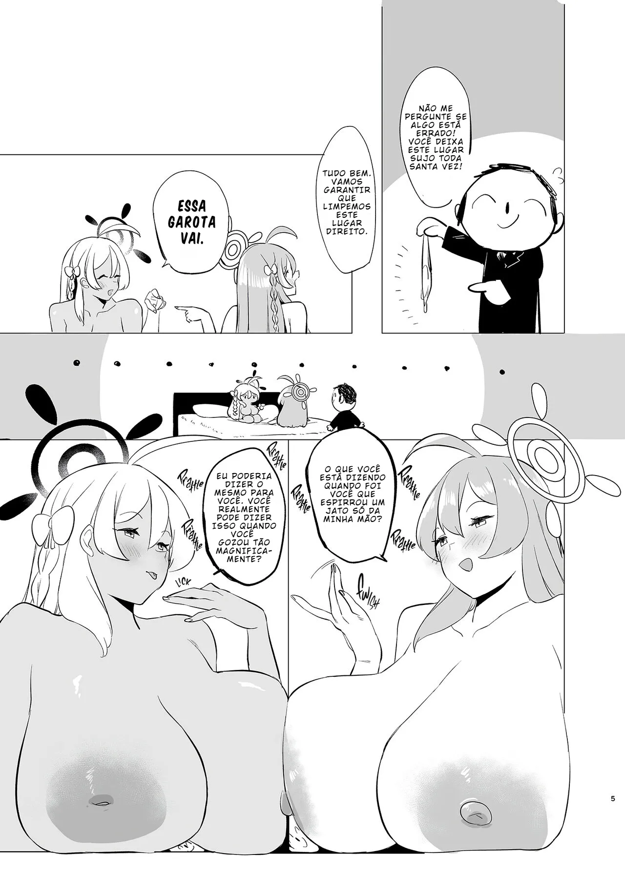 [Rugarer-House (Ruga Ossan)] Kivotos Mesu Kurabe Urawa Hanako VS Urawa Hanako (Blue Archive) [Portuguese-BR] [BLACKSUB] image number 4