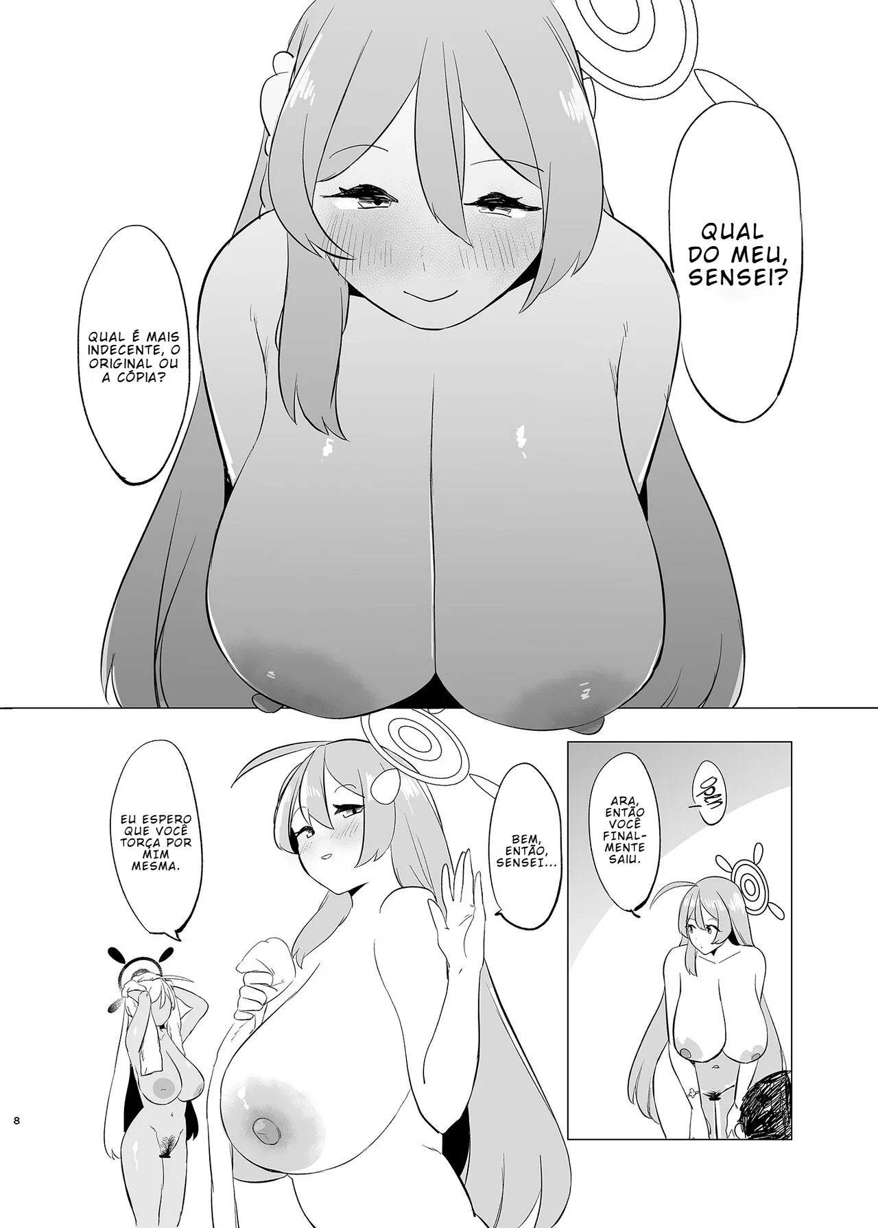 [Rugarer-House (Ruga Ossan)] Kivotos Mesu Kurabe Urawa Hanako VS Urawa Hanako (Blue Archive) [Portuguese-BR] [BLACKSUB] image number 7