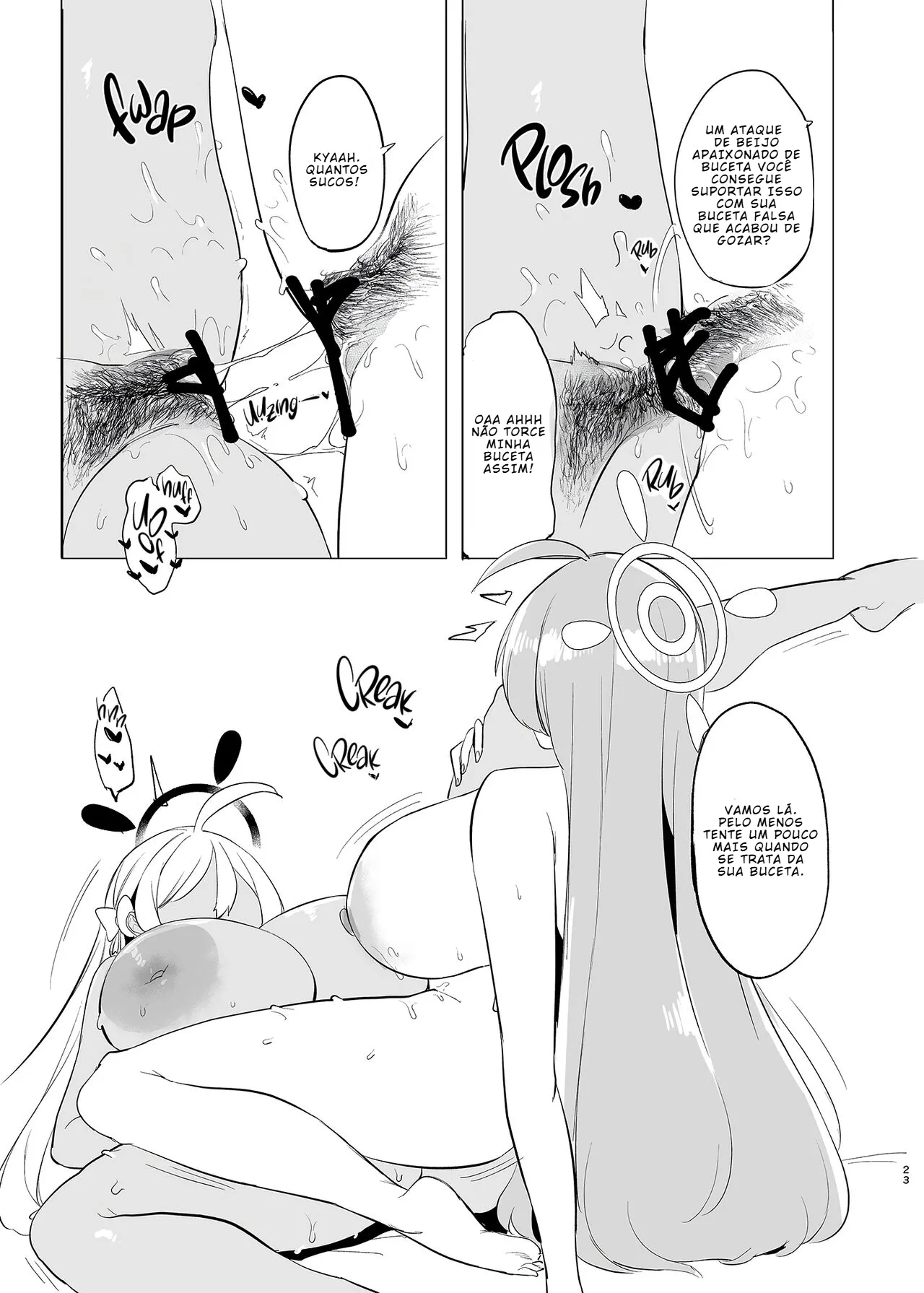 [Rugarer-House (Ruga Ossan)] Kivotos Mesu Kurabe Urawa Hanako VS Urawa Hanako (Blue Archive) [Portuguese-BR] [BLACKSUB] image number 22