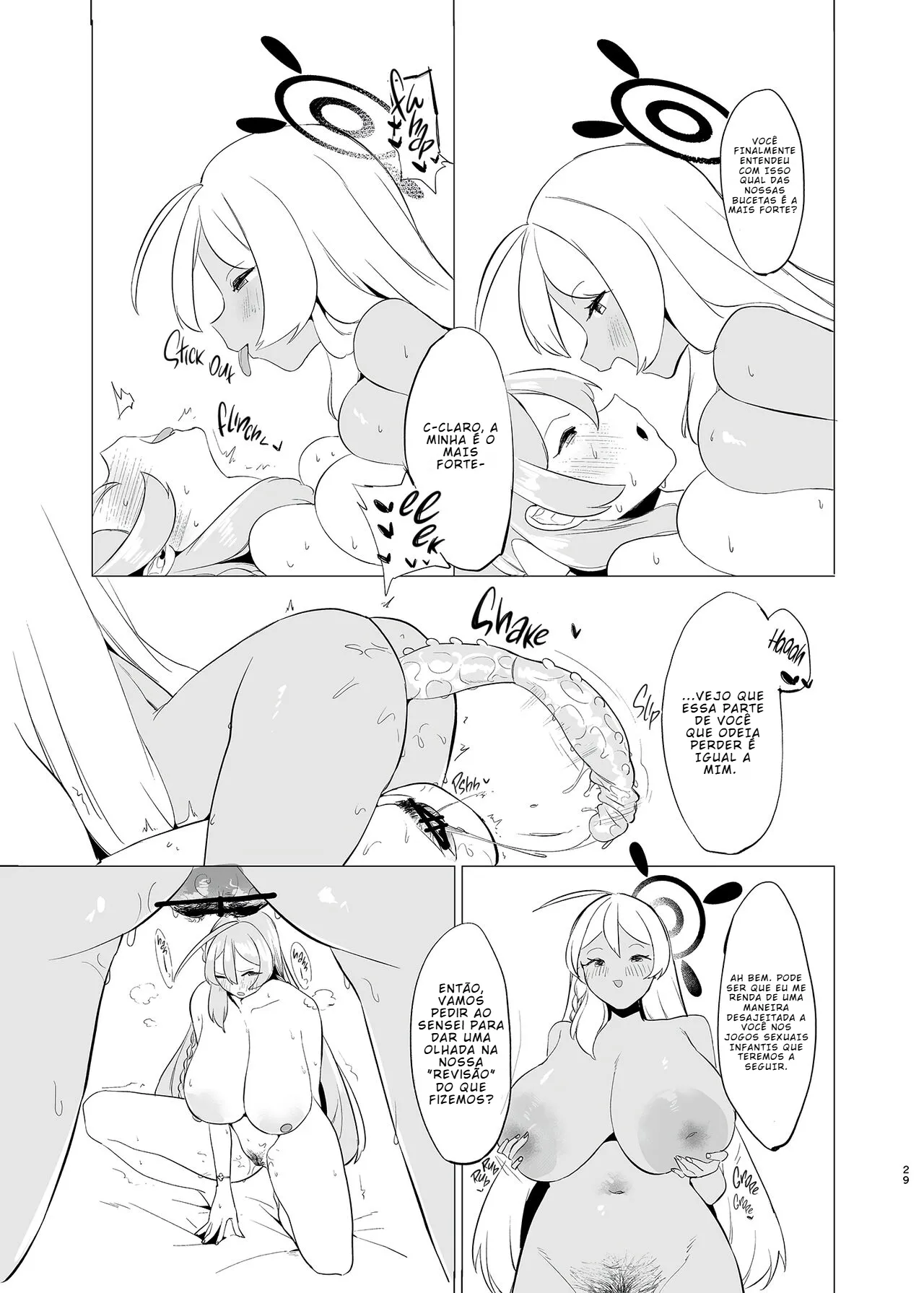 [Rugarer-House (Ruga Ossan)] Kivotos Mesu Kurabe Urawa Hanako VS Urawa Hanako (Blue Archive) [Portuguese-BR] [BLACKSUB] image number 28