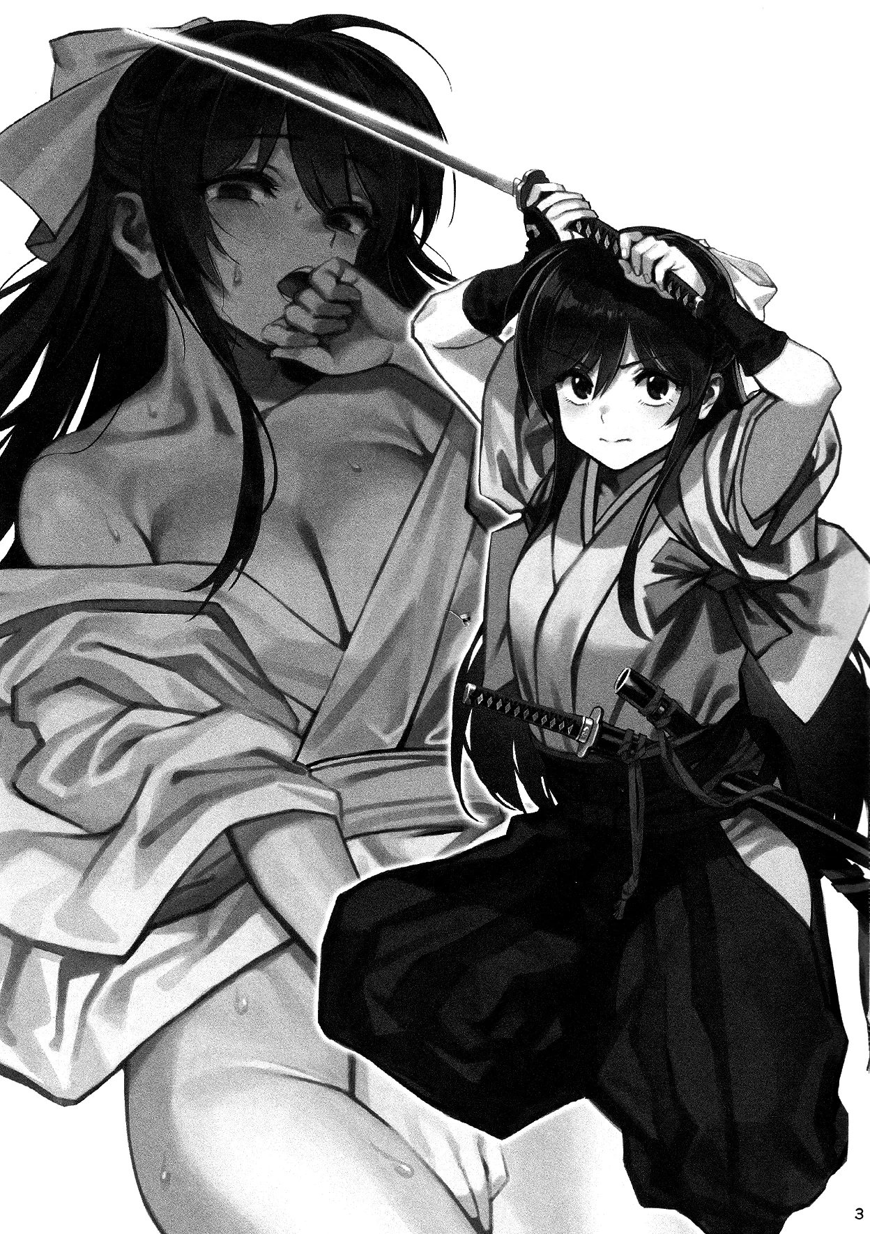 (C106) [Dokudami (Okita Ababa)] Manadeshi ga Touzoku ni Netorareta Hanashi + Paper C106 | 我的爱徒被盗贼给盗走了 [Chinese] [紫藤汉化组] numero di immagine  2