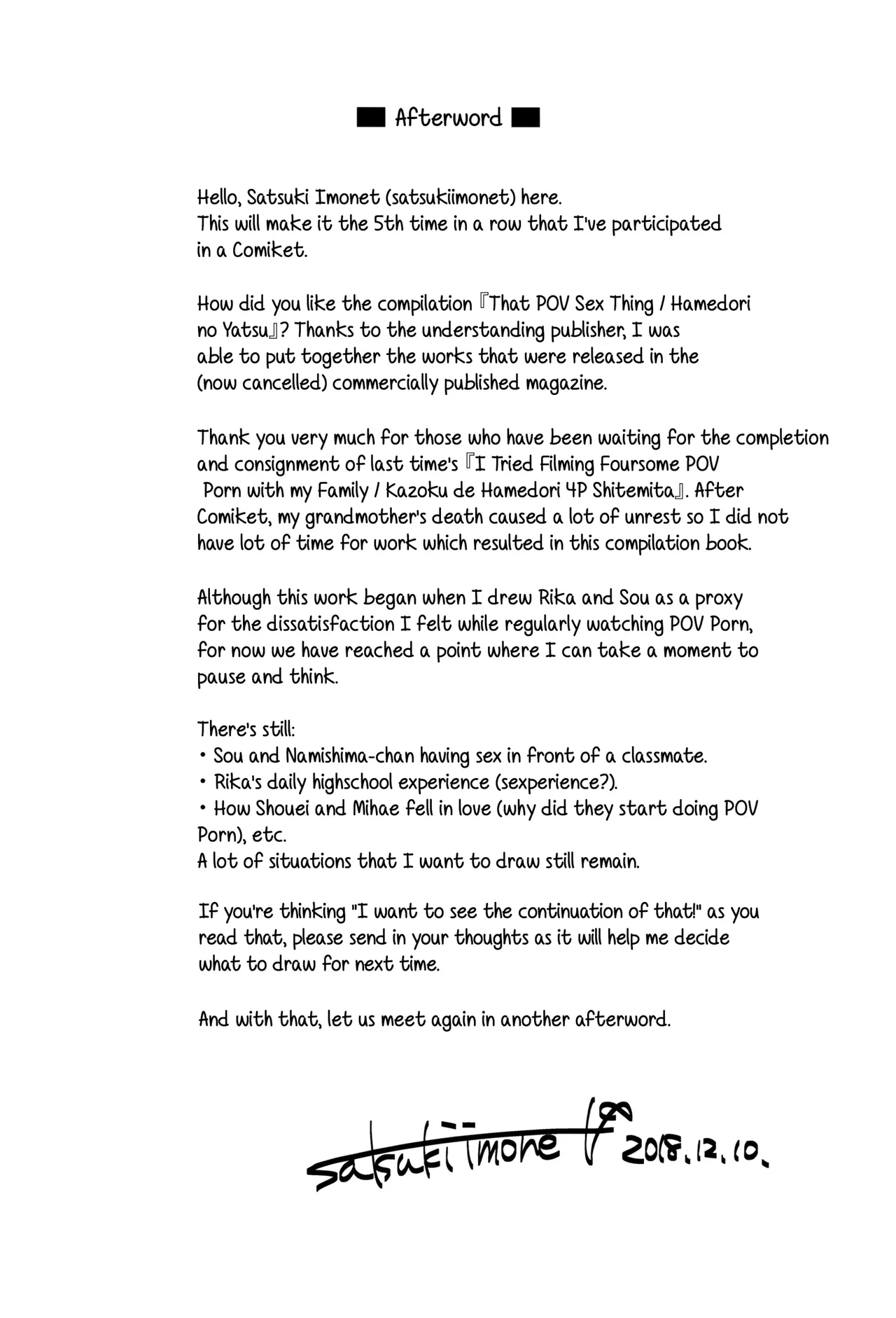 [satsukiimonet (Satsuki Imonet)] HAMEDORI no YATSU♥ | That POV Sex Thing♥ [English] [Digital] 图片编号 89