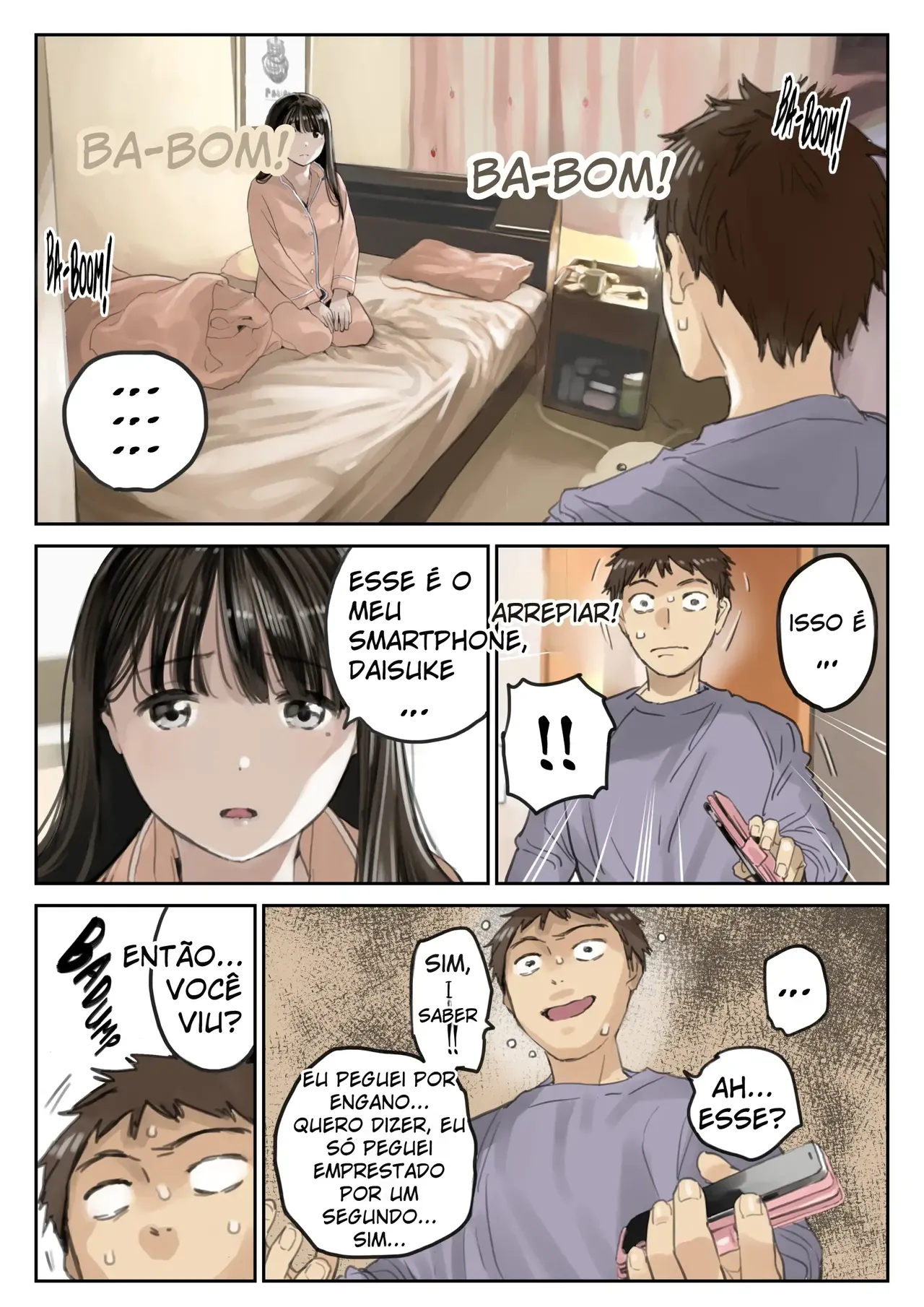 Eu só dei uma olhadinha no smartphone dela, só isso. imagen número 4