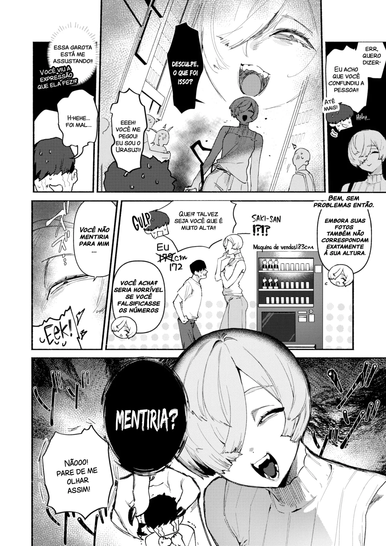 [Nikubou Maranoshin] Dekaku te Kowaku te Eroi Ona (COMIC Kairakuten 2025-5) [Portuguese-BR] [Descensored] image number 4