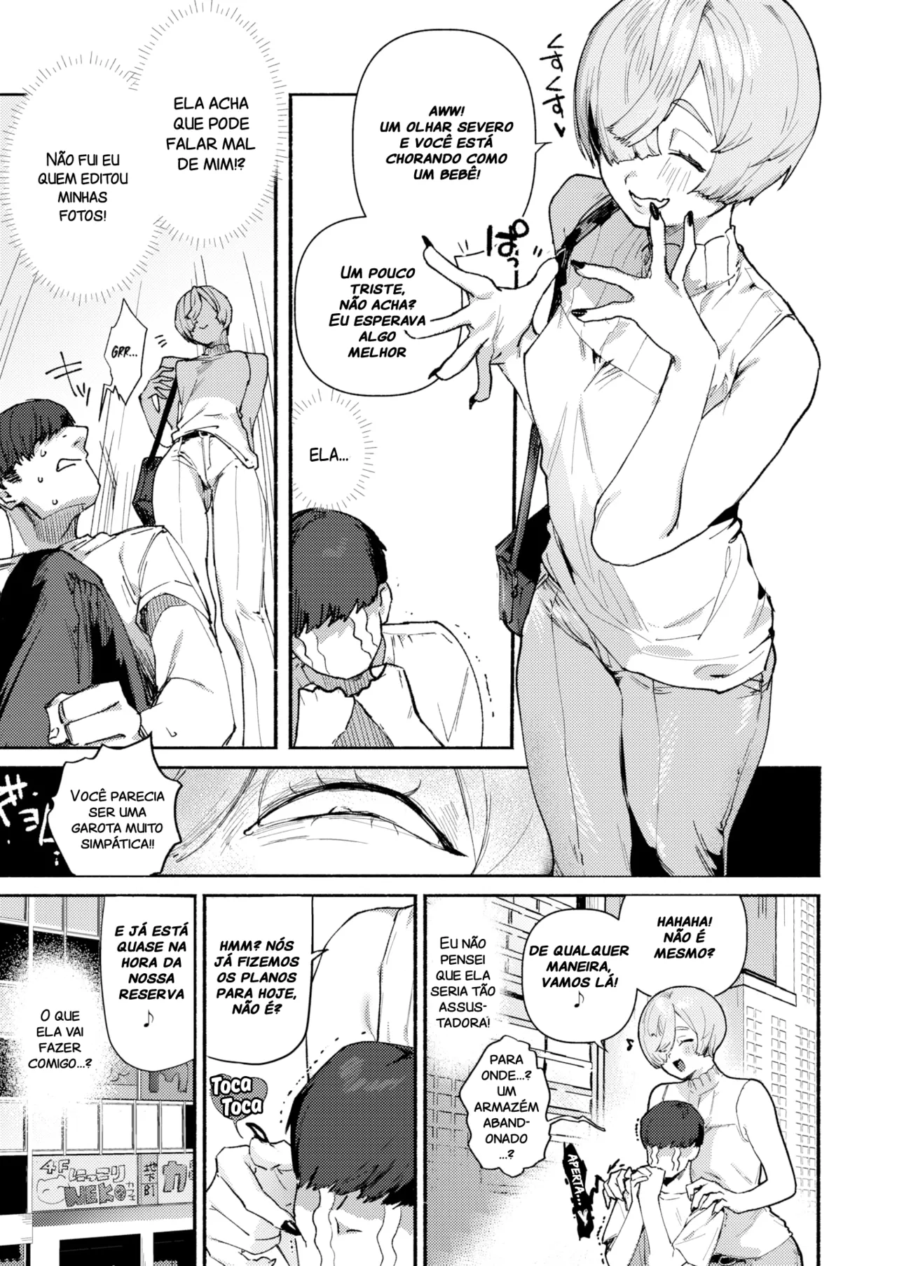 [Nikubou Maranoshin] Dekaku te Kowaku te Eroi Ona (COMIC Kairakuten 2025-5) [Portuguese-BR] [Descensored] image number 5