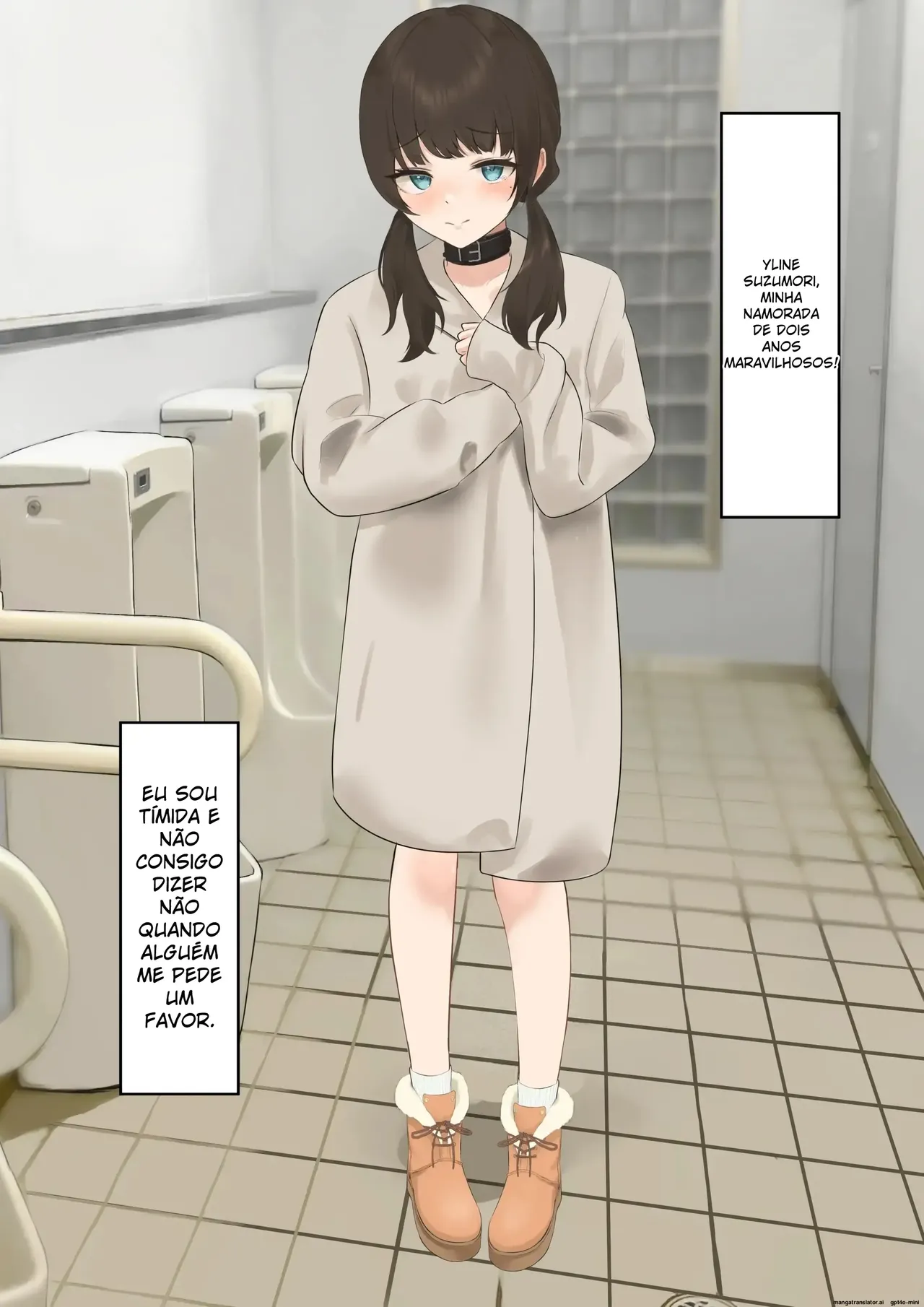 [Mukade Koban (Mukade Yuki)] Iinari Kanojo ~Koushuu Toilet Netorase~ | Namorada submissa ~Traição em banheiro público~ [Portuguese-BR] 이미지 번호 1