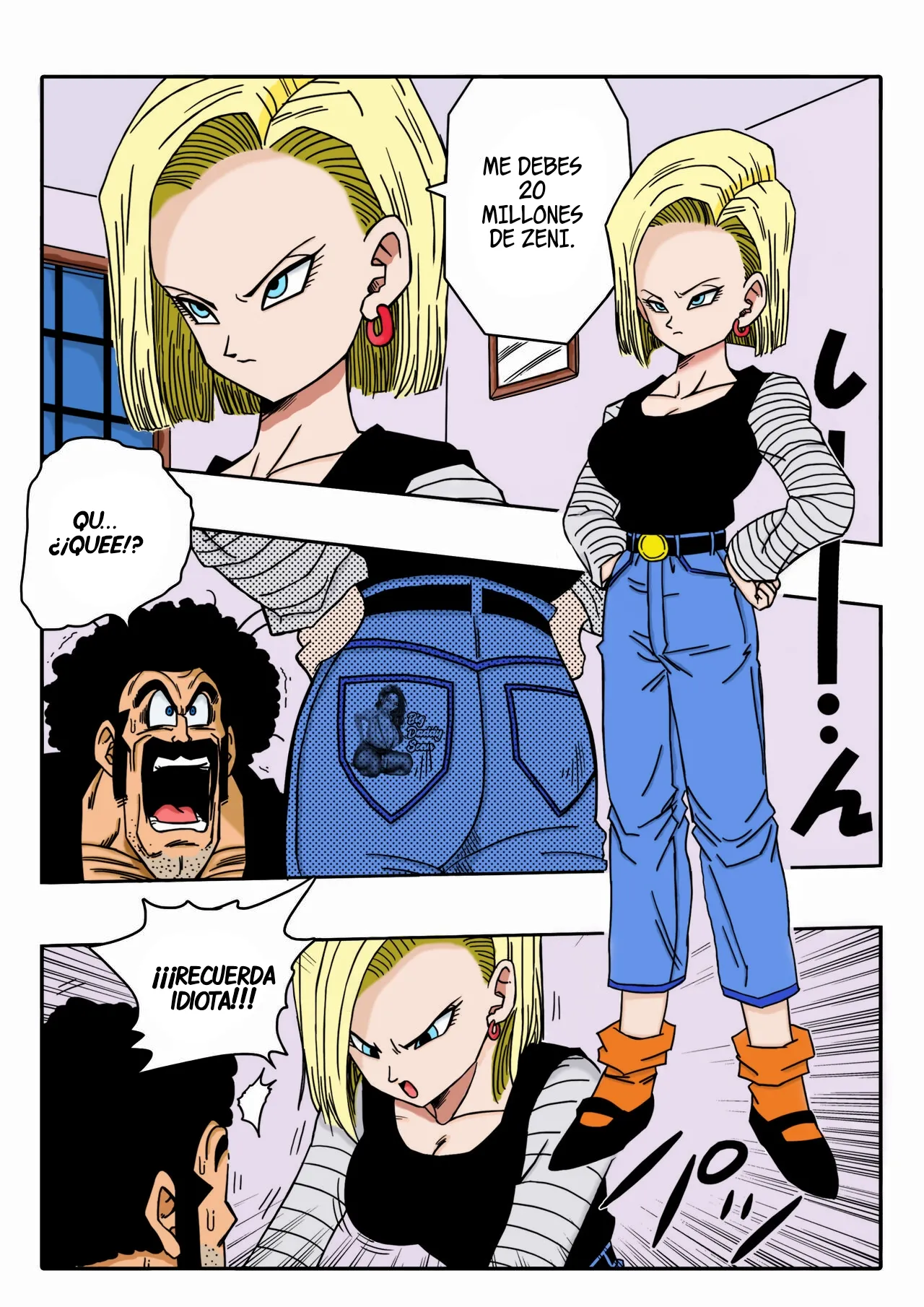 [Yamamoto] Mr. Satan vs Android 18 (Dragon Ball Z) [Español] [BigDaddy Scan] [Sin Censura] numero di immagine  3