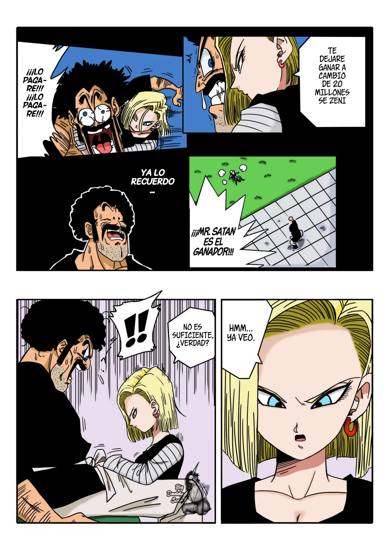 [Yamamoto] Mr. Satan vs Android 18 (Dragon Ball Z) [Español] [BigDaddy Scan] [Sin Censura] numero di immagine  4