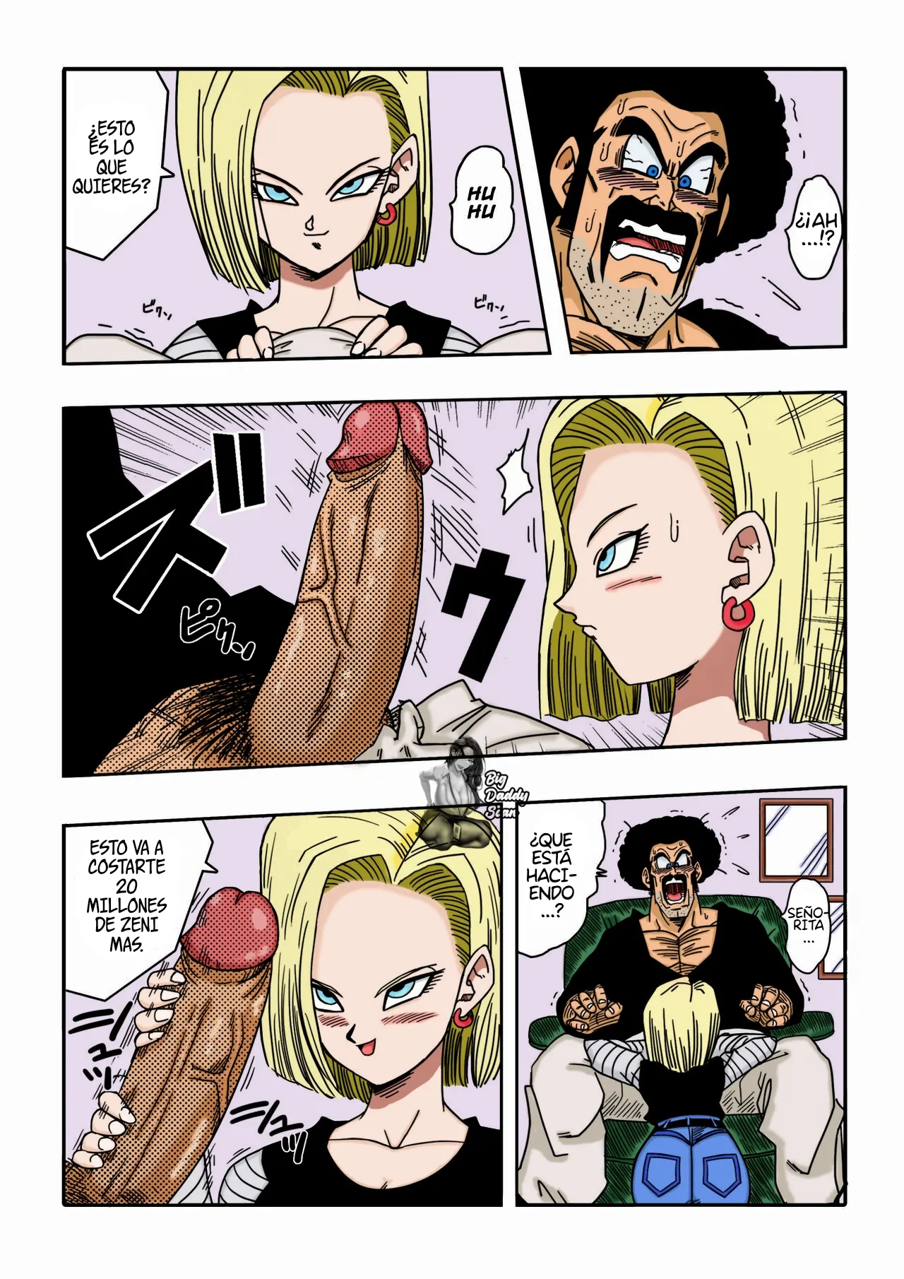 [Yamamoto] Mr. Satan vs Android 18 (Dragon Ball Z) [Español] [BigDaddy Scan] [Sin Censura] numero di immagine  5