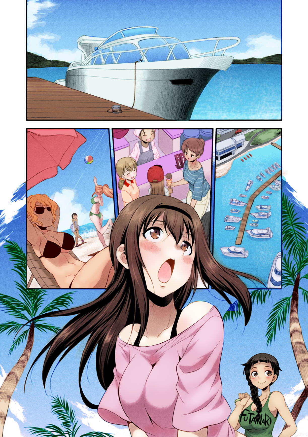 [Kaguya] Futanarijima ~The Queen of Penis~ Ch. 1 [Decensored] [Colored] {QMOcolor} imagen número 8