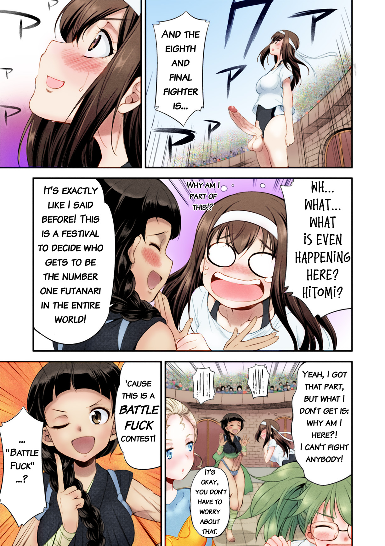 [Kaguya] Futanarijima ~The Queen of Penis~ Ch. 1 [Decensored] [Colored] {QMOcolor} imagen número 19