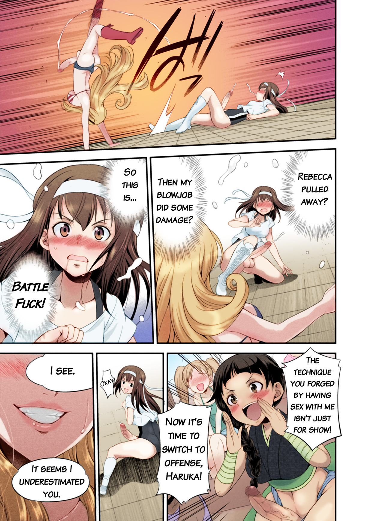 [Kaguya] Futanarijima ~The Queen of Penis~ Ch. 1 [Decensored] [Colored] {QMOcolor} imagen número 32