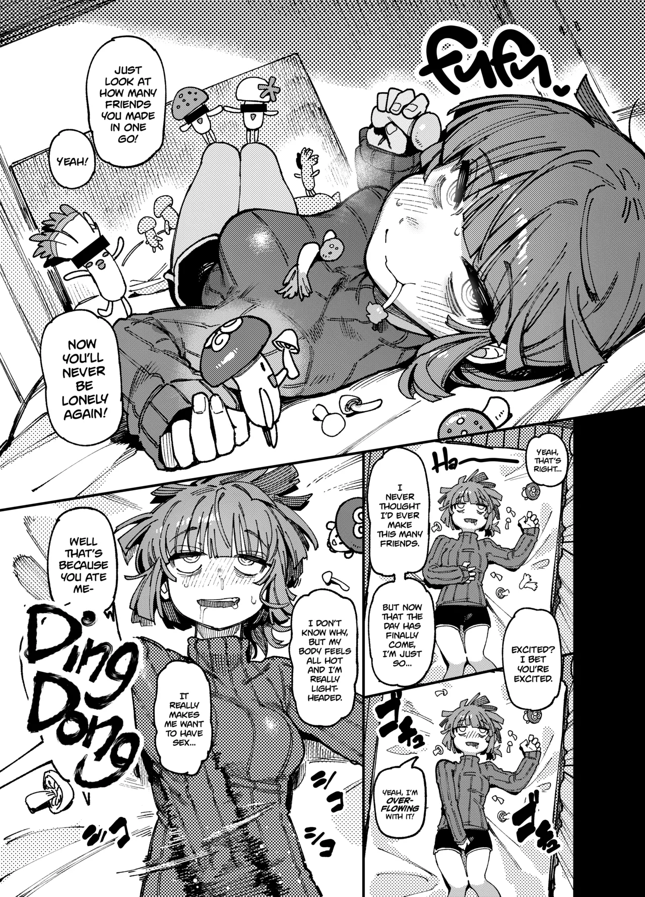 Hoshoku Shoujo (Karasu Chan)] Ie ga Shike Sugite Haete Kita Genkaku Yuuhatsu Kinoko wo Gosyoku Shite Hatsujyou Shita Ato no Are ya Kore [English] [Digital] изображение № 8