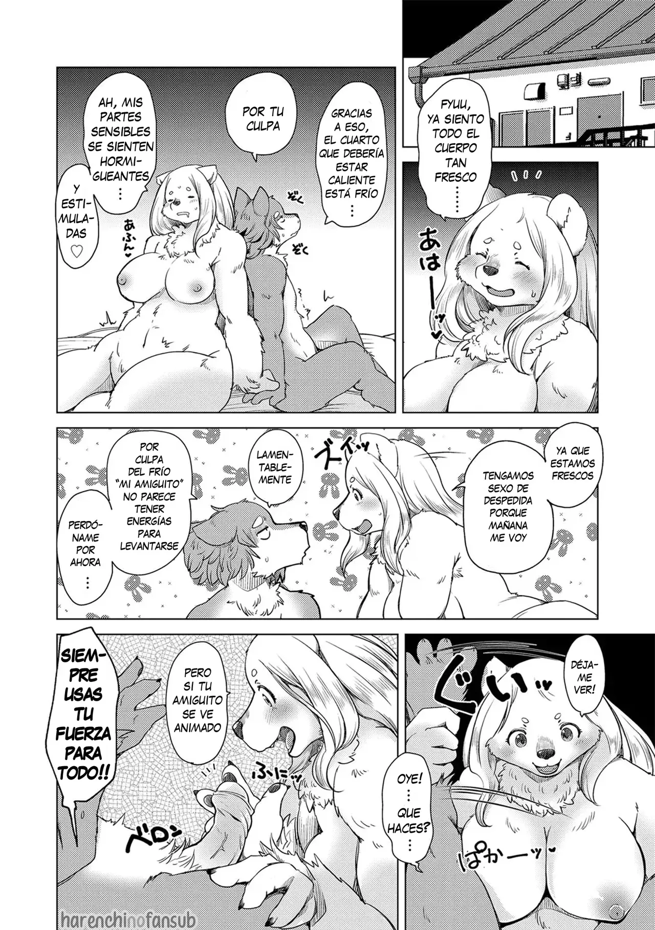 [Setouchi Kurage] Yumeutsutsu Nettaiya | Noche Calurosa de Ensueño (Juujin Apart Tokoharusou e Youkoso!) [Spanish] [Decensored][Harenchi no Fansub] numero di immagine  10