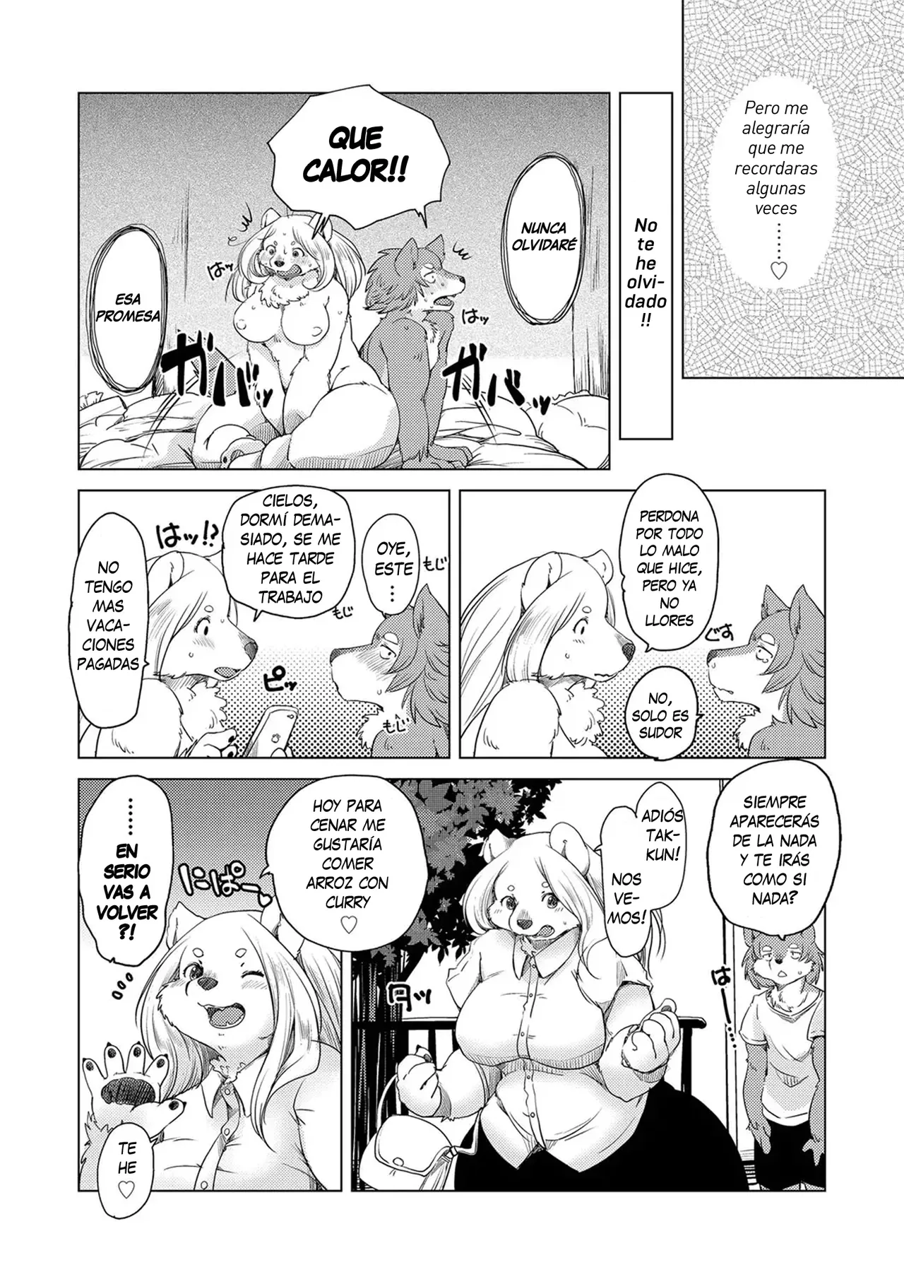 [Setouchi Kurage] Yumeutsutsu Nettaiya | Noche Calurosa de Ensueño (Juujin Apart Tokoharusou e Youkoso!) [Spanish] [Decensored][Harenchi no Fansub] numero di immagine  24