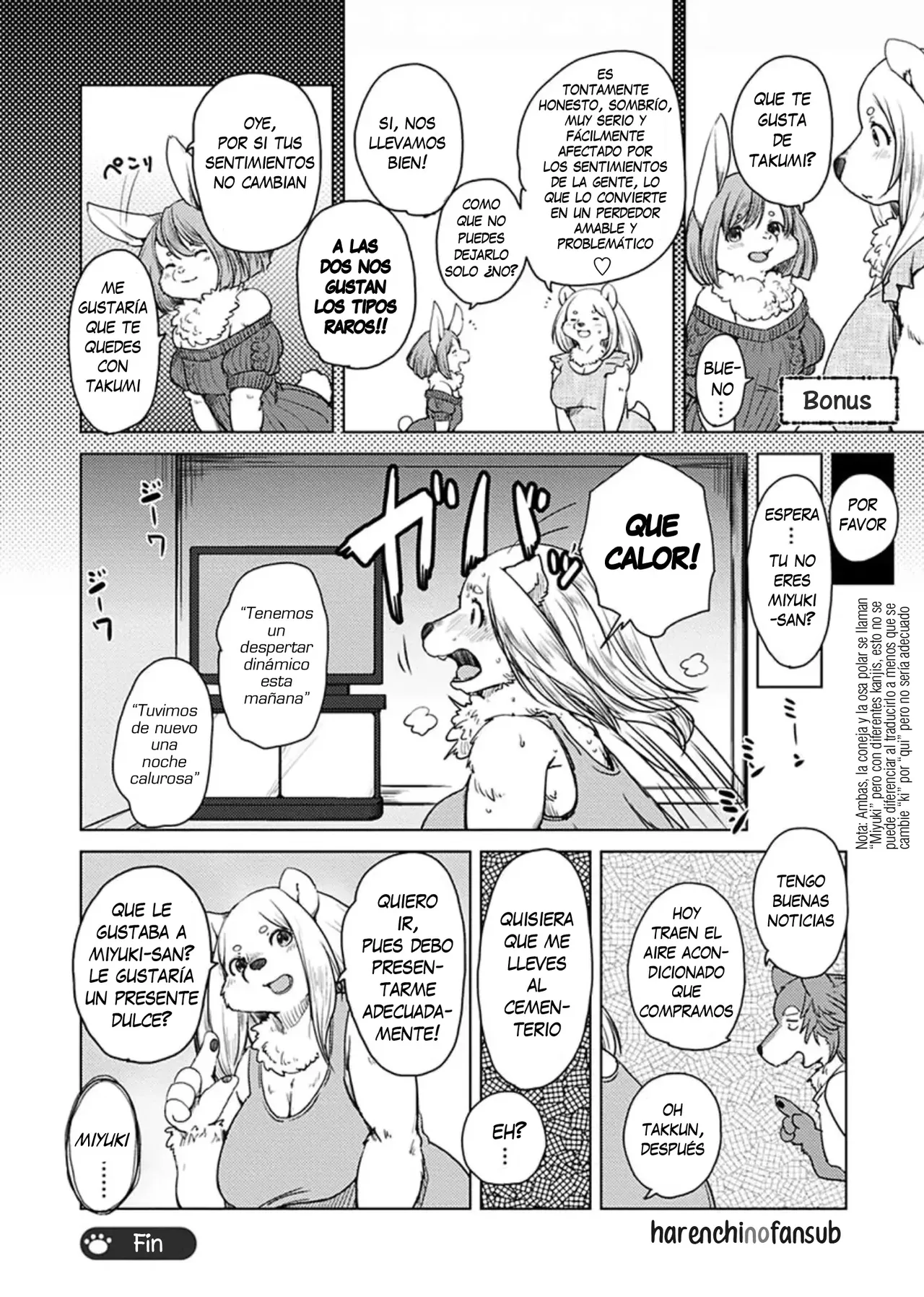 [Setouchi Kurage] Yumeutsutsu Nettaiya | Noche Calurosa de Ensueño (Juujin Apart Tokoharusou e Youkoso!) [Spanish] [Decensored][Harenchi no Fansub] numero di immagine  25