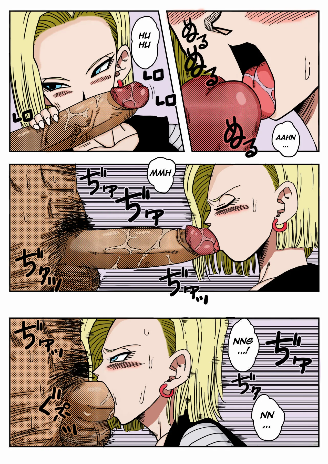 [Yamamoto] Mr. Satan vs Android 18 sin censura y a color image number 6