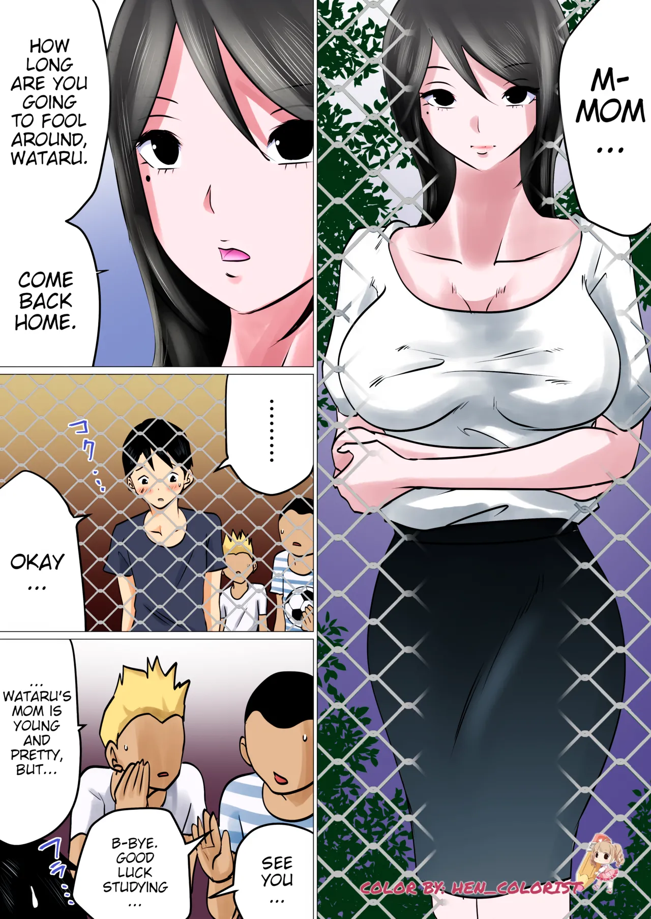 [Makoto Shiyaka] Bokushika Shiranai, Cool na Haha no Ura no Kao. | The Secret Face of My Cool Mother Only I Know. [English ] [Colorized] [Partially Uncensored] [Poranya] 图片编号 3