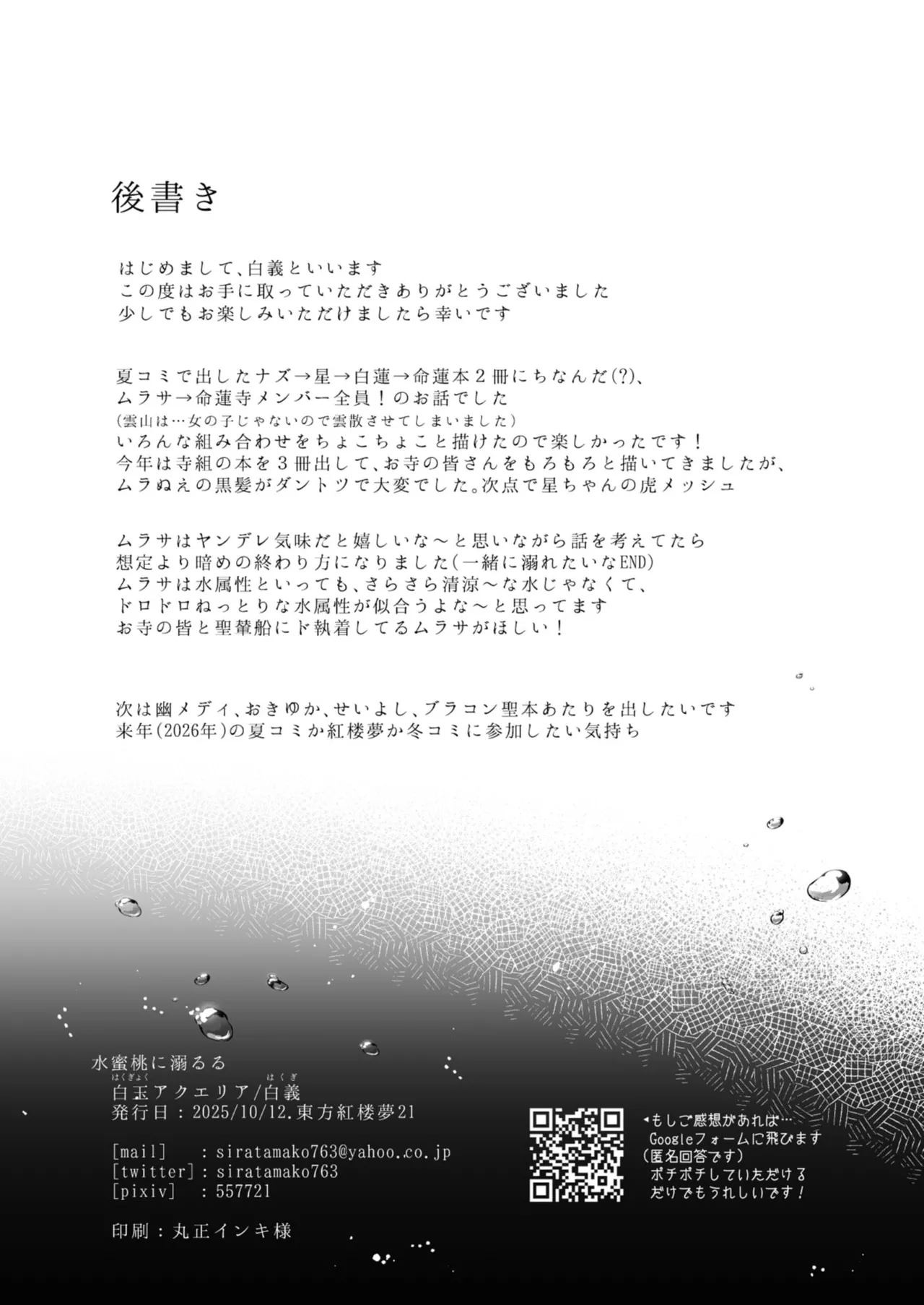 [Hakugyoku Aquarea (Hakugi)] Suimitutou ni Oboruru (Touhou Project) [Digital] 图片编号 21