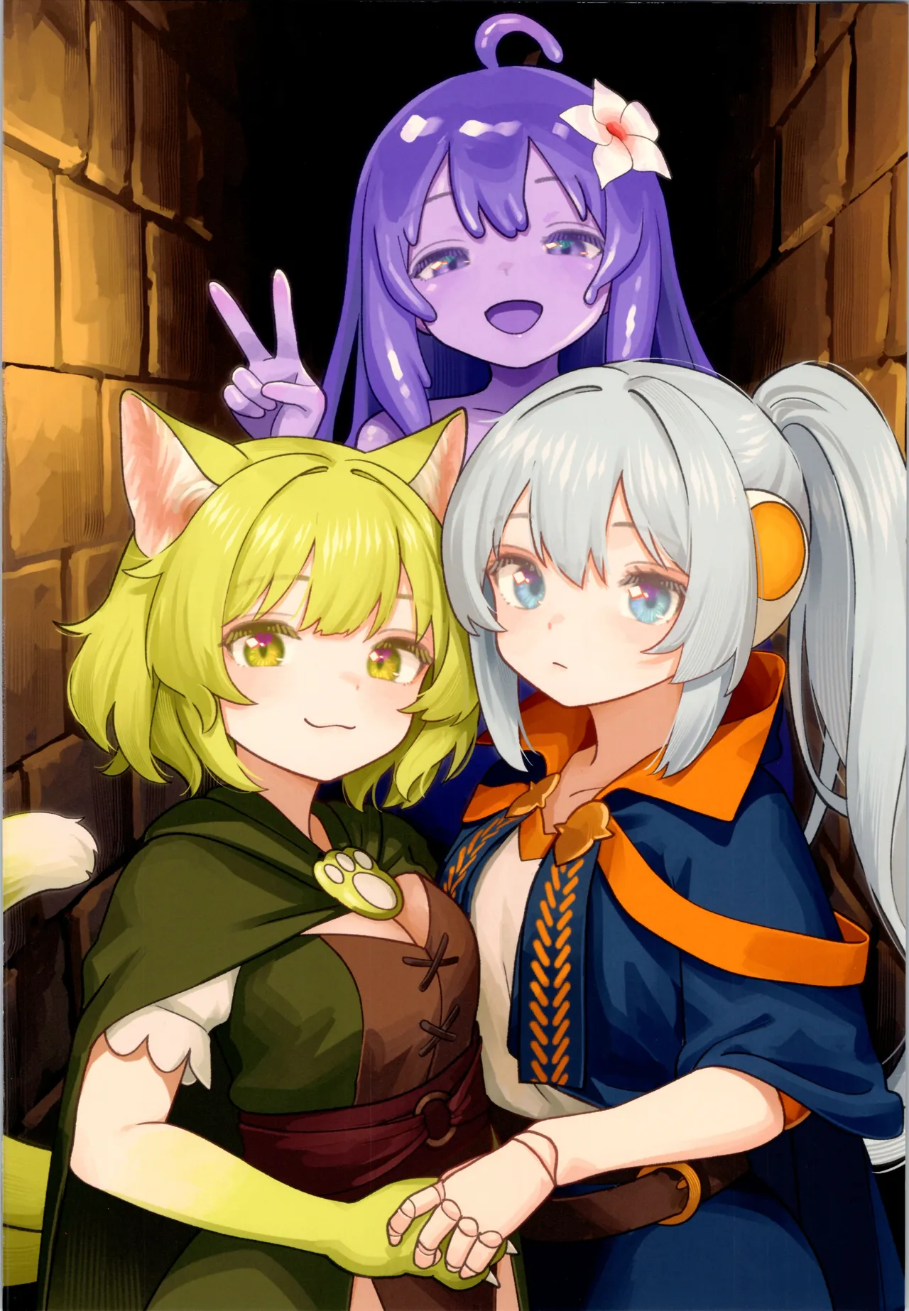 (C106) [Milking Dam (Milking, Welt)] Maou ga Taosareta node Tank Kyoudai to Kenshi o Mamono Musume ni Kaechaimasu! 图片编号 2