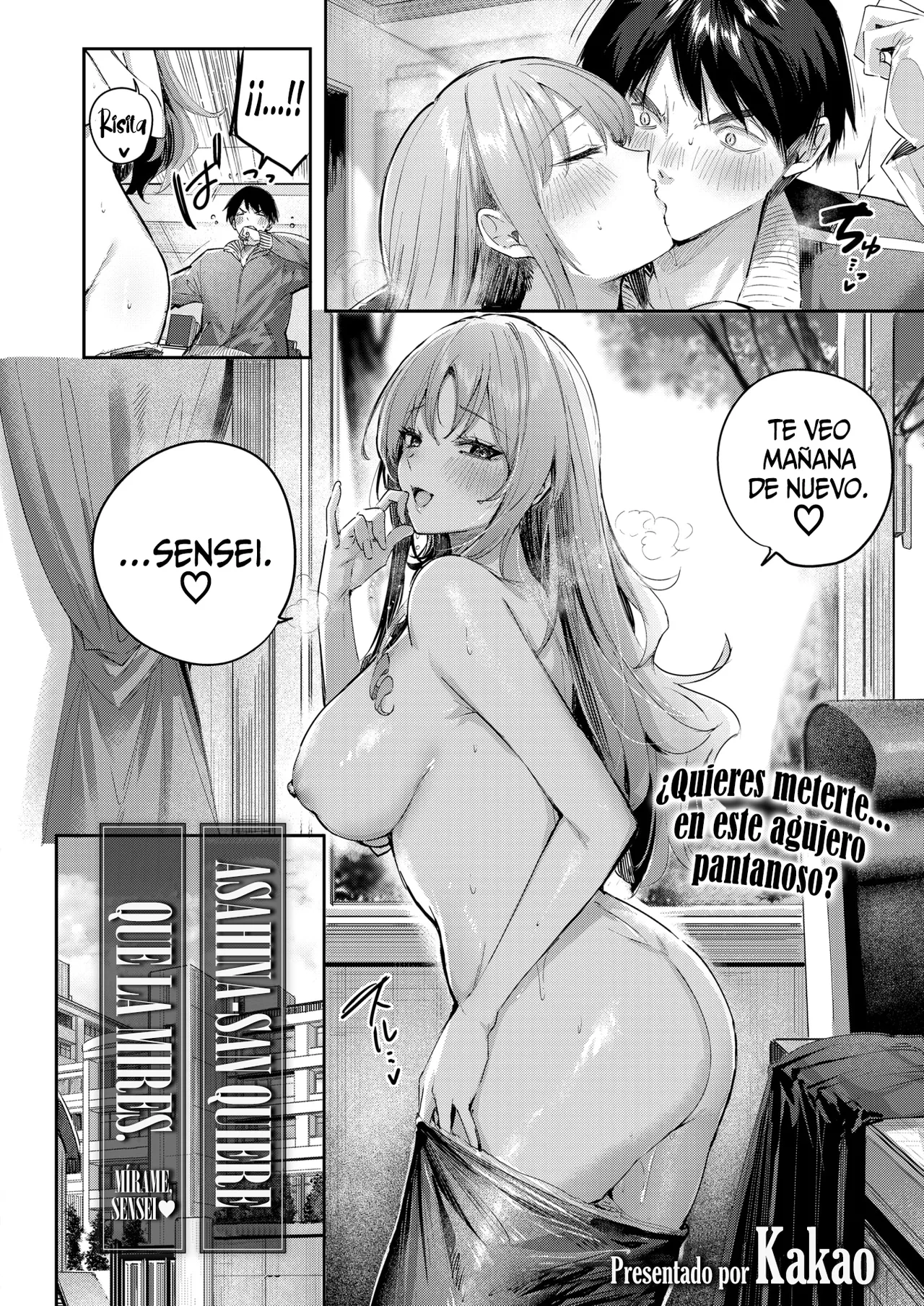 [kakao] Asahina-san wa Mite Hoshii - Watch me, sensei || Asahina-san quiere que la mires - Mírame, Sensei. (COMIC Kairakuten BEAST 2025-11) [Spanish] [SSR Translations] [Digital] 图片编号 4