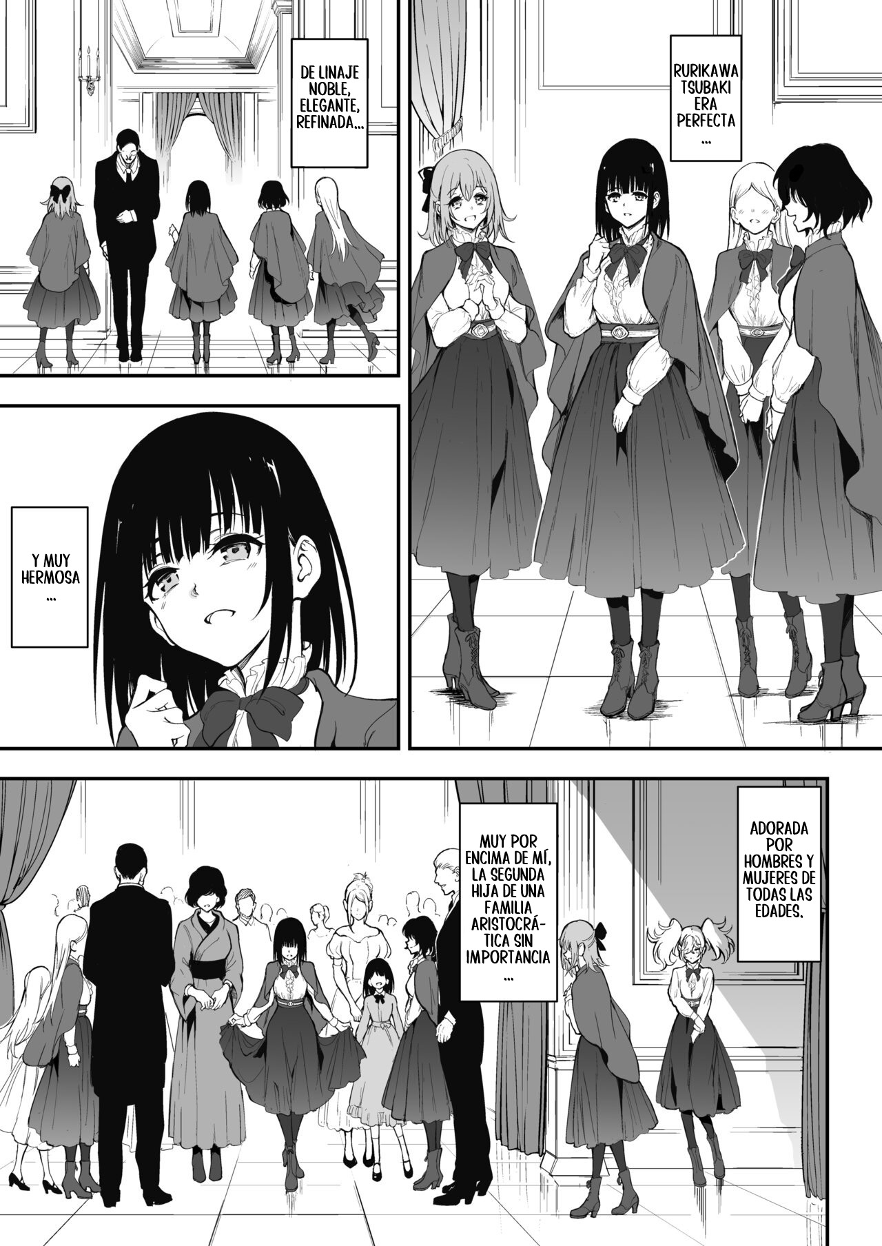 [Kyockchokyock (Kyockcho)] Maid Kyouiku. 8 -Botsuraku Kizoku Rurikawa Tsubaki-｜Educación de una Maid. 8 -La Noble Caída, Rurikawa Tsubaki- [Spanish] [New Scan Doujin] [Digital] image number 2