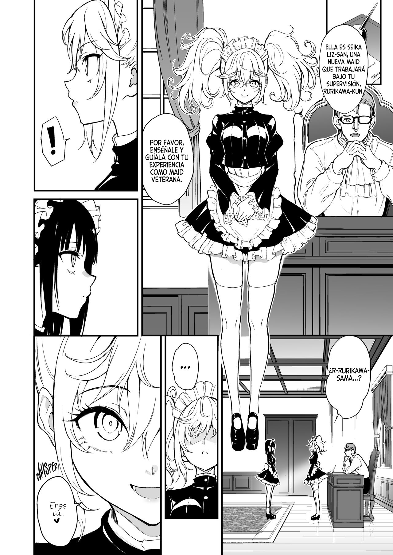 [Kyockchokyock (Kyockcho)] Maid Kyouiku. 8 -Botsuraku Kizoku Rurikawa Tsubaki-｜Educación de una Maid. 8 -La Noble Caída, Rurikawa Tsubaki- [Spanish] [New Scan Doujin] [Digital] image number 9