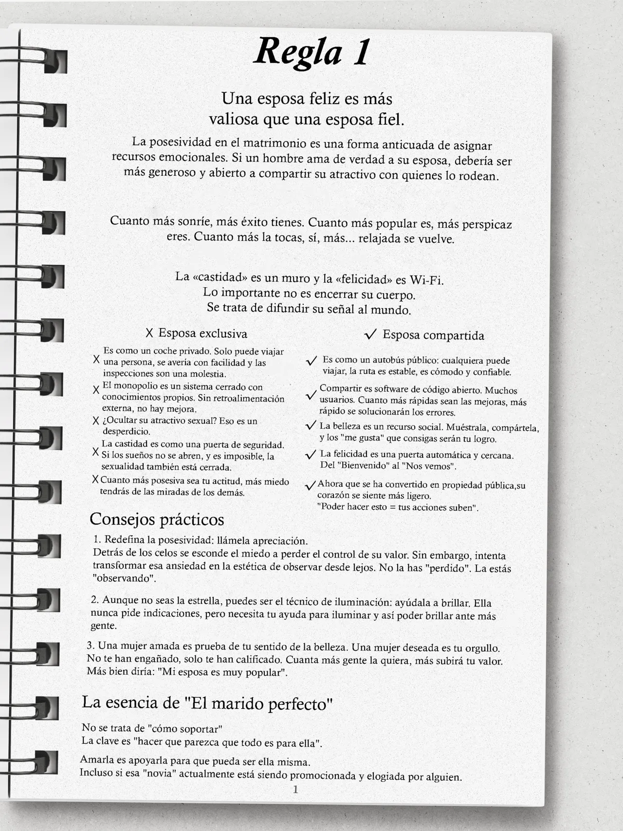 [Daikanki] Kanzen Naru Risou no Otto Manyuaru｜La Guía Completa para el Marido Ideal [Spanish] [La Legión Fantasma] 画像番号 8