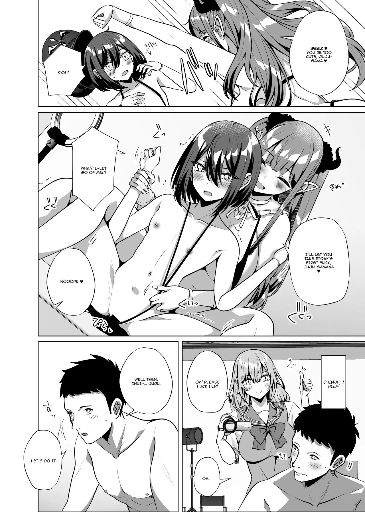 [Senya Sabou (Alpha Alf Layla)] Kono Atashi ga Futanari / Fucking Three Cosplayers for Free [SHORTENED] [English] {Doujins.com} numero di immagine  10