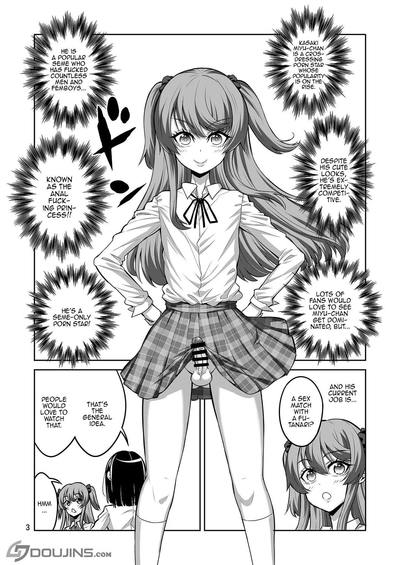 [Senya Sabou (Alpha Alf Layla)] Kono Atashi ga Futanari / Fucking Three Cosplayers for Free [SHORTENED] [English] {Doujins.com} numero di immagine  34