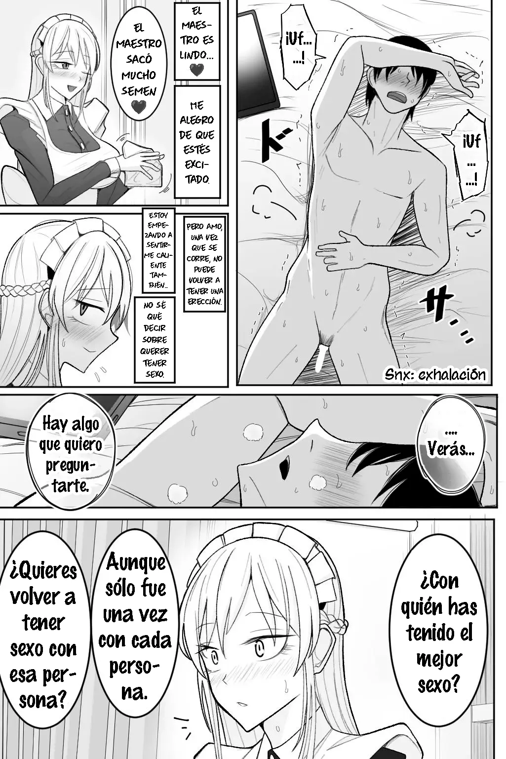 [Bekkou Kansoku] Boku no Maid no Netorase Douga｜El Video Netorase de Mi Criada [Spanish] [La Legión Fantasma] 이미지 번호 42