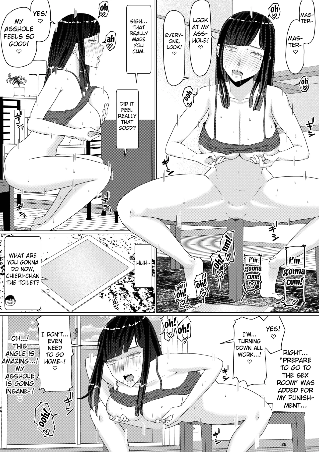 [Jigoku no Nyanko] Chieri-san Can't Lose! 3 - A Perverted Toilet Wife Who Can Be Fertilized With Anyone's Sperm With Her Husband's Approval - Part 2  [English] [Fated Circle] 图片编号 31