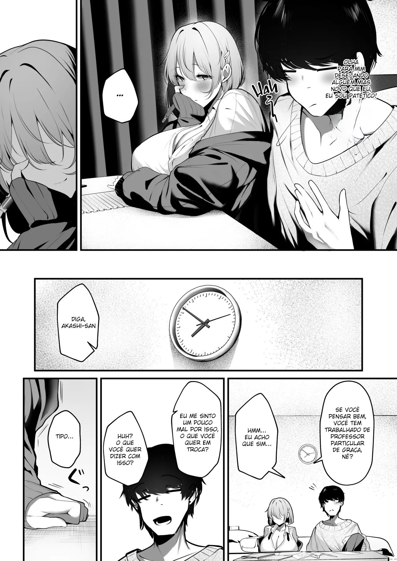 [Sakyu Syogun (Ksyum)] Ooya no Musume no Kyonyuu Gal ni Benkyou Oshietara Ecchi Shite Kureta Hanashi [Portuguese-BR] [Digital] imagen número 8