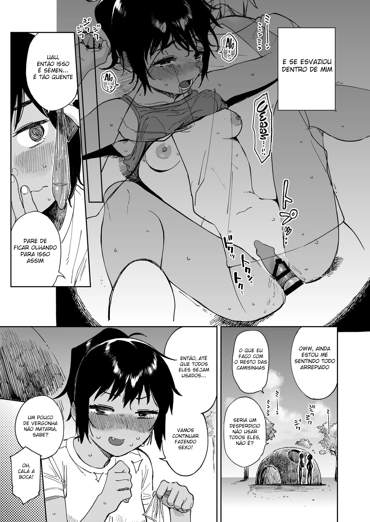 [Sashimi no Wife (Shiden)] Last Summer Vacation [Portuguese-BR] [Digital] imagen número 10